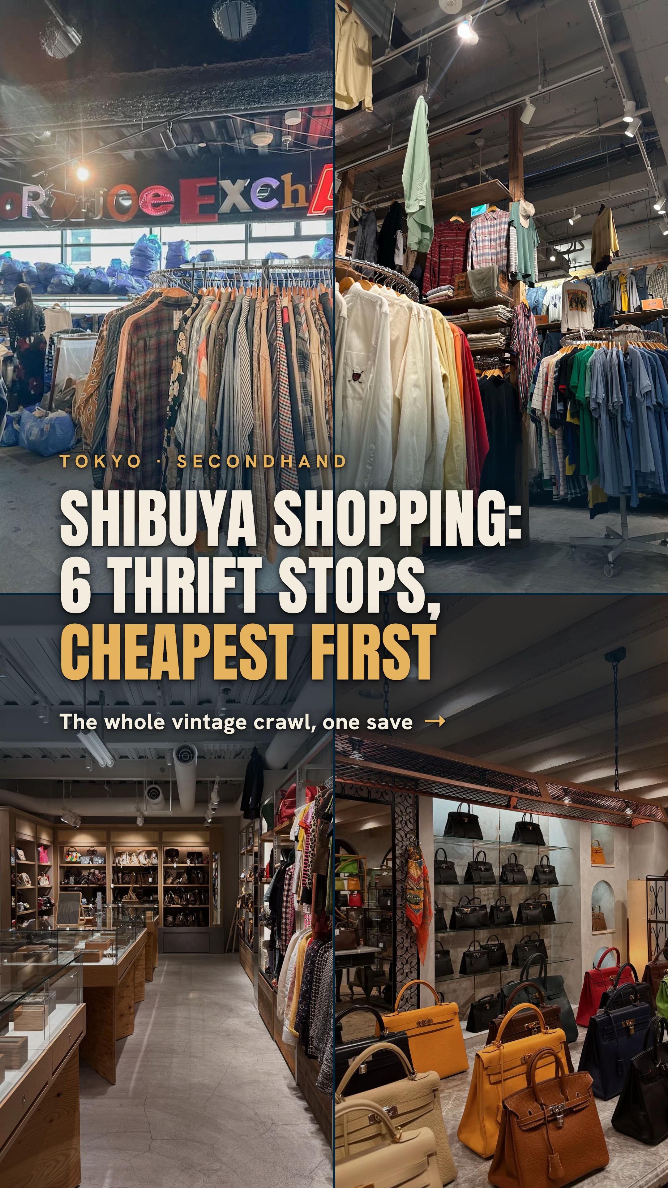 Six Tokyo Thrift Stores Near Shibuya Station
