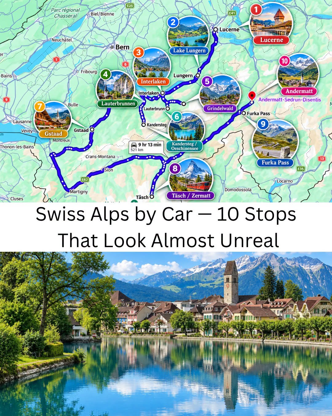 Swiss Alps Road Trip: Lakes, Peaks, and Passes
