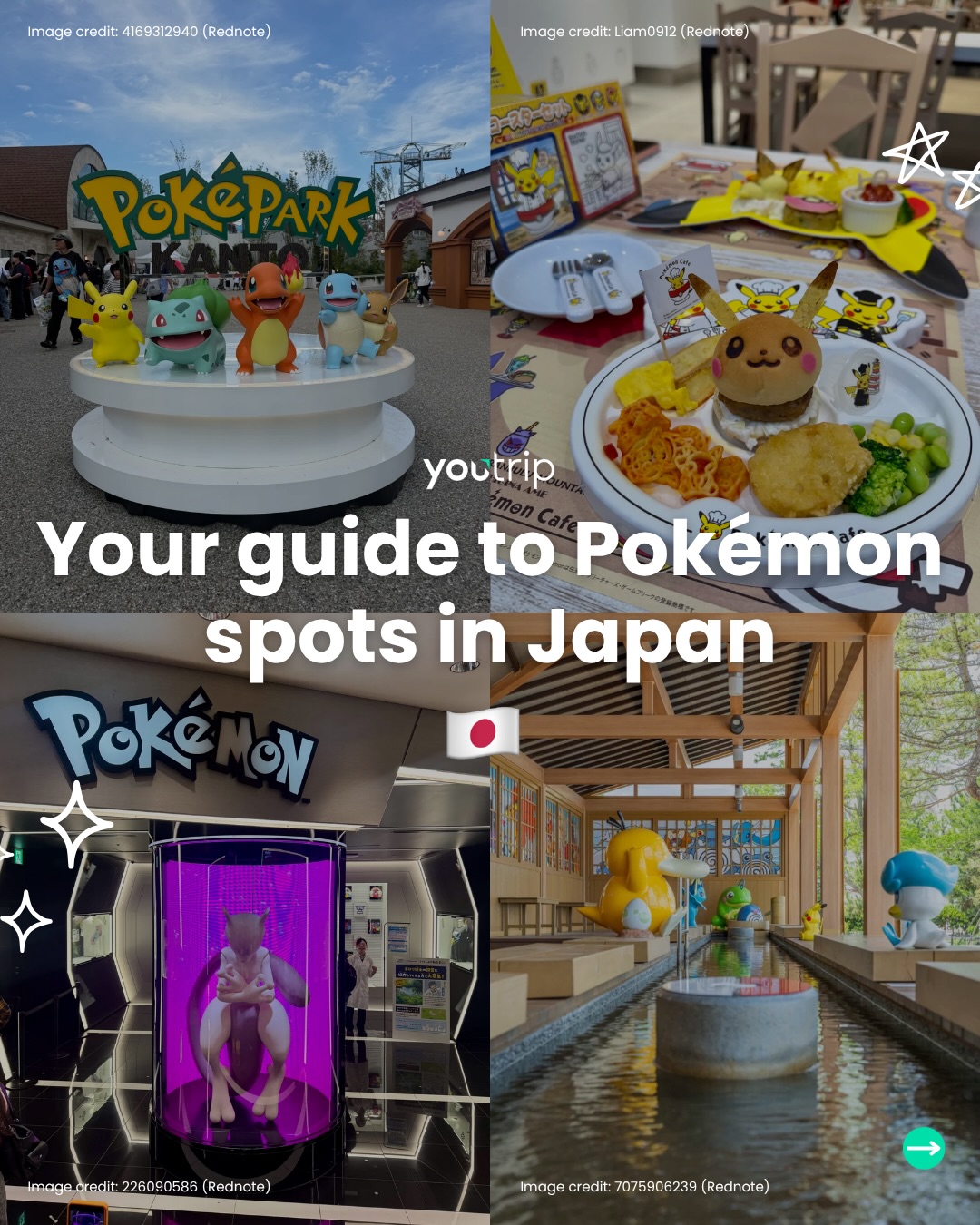 Japanese Pokémon Attractions, Cafes, and Shops