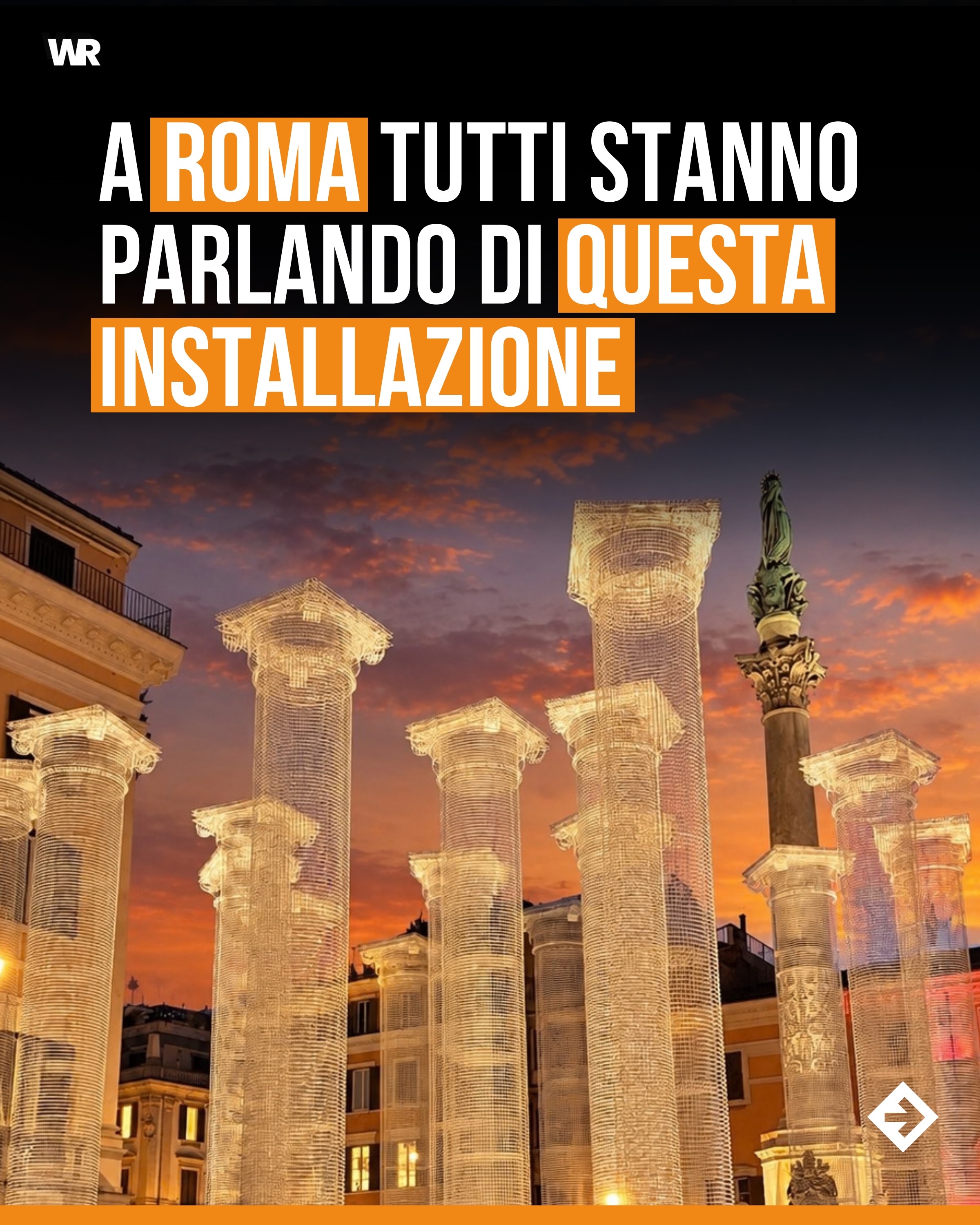 Piazzas Feature Transparent Forest Art Installation