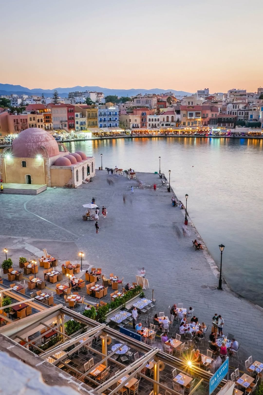 Crete's Venetian Harbor And Ottoman Mosque