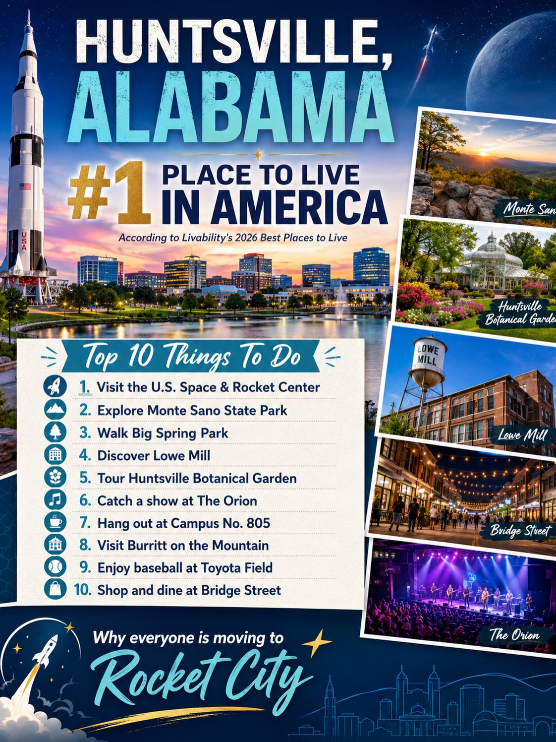Huntsville's Top Attractions: Space, Nature, and Arts