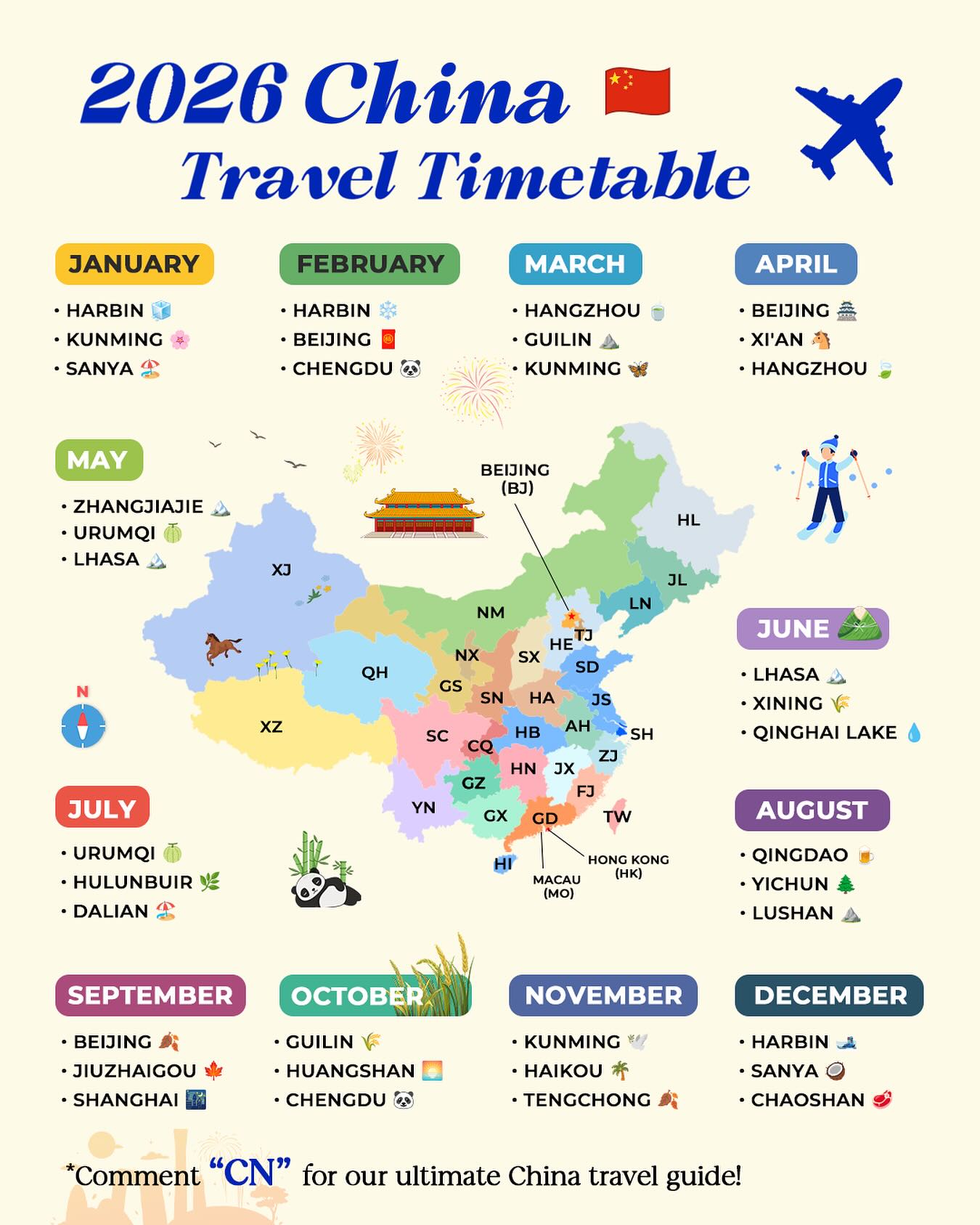 China's Best Destinations Throughout The Year