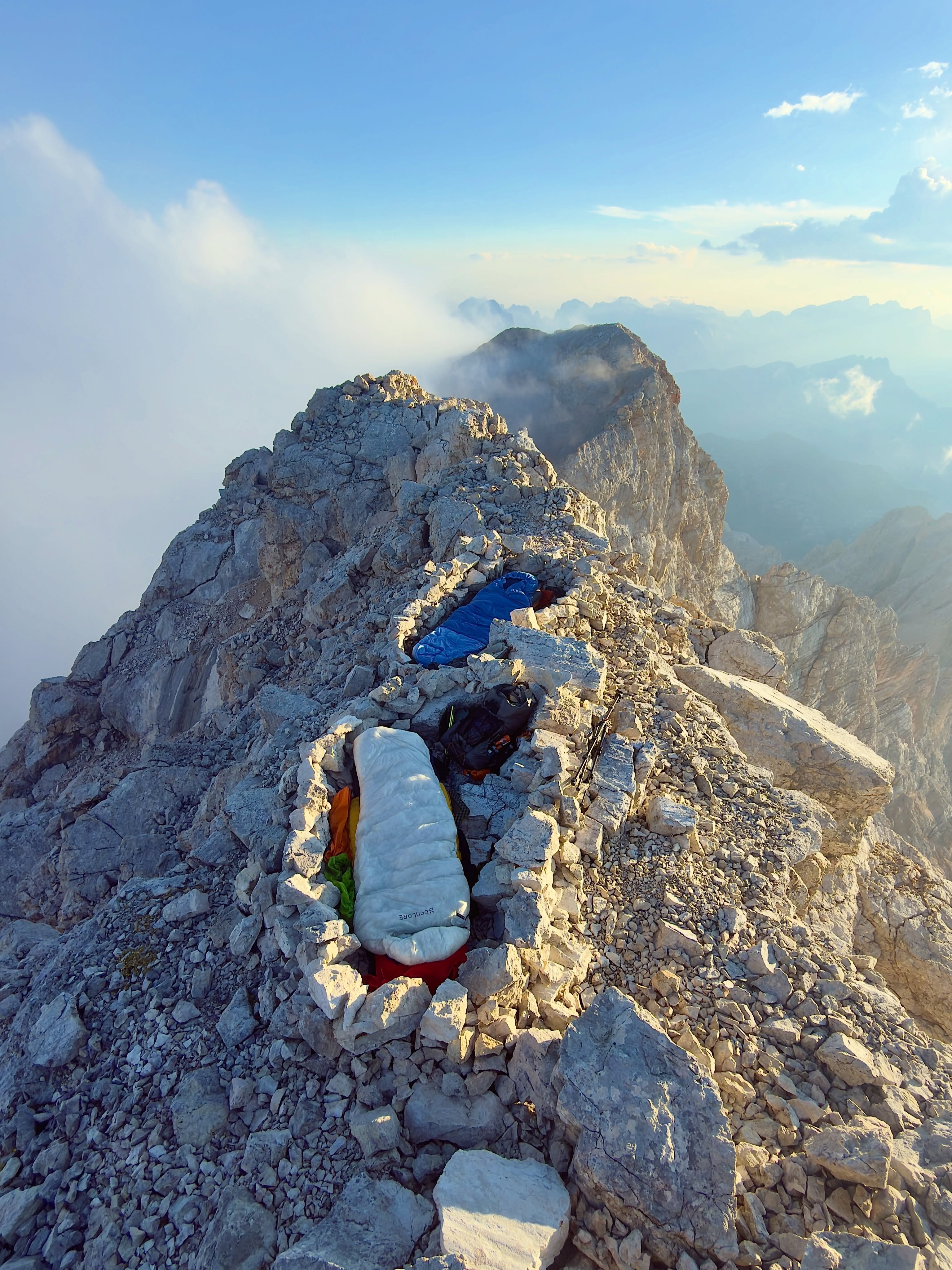 Alpine Sunrise Camp In The Dolomites