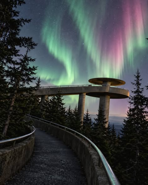 Northern Lights Dazzle Over Kuwohi