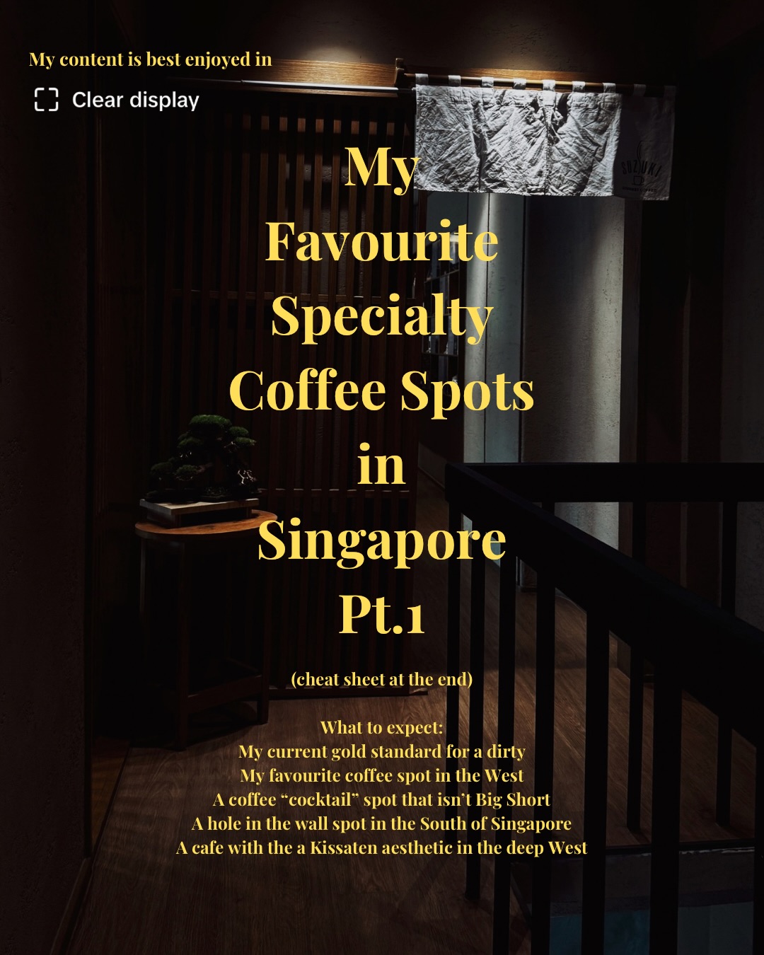 Singapore's Specialty Coffee Havens