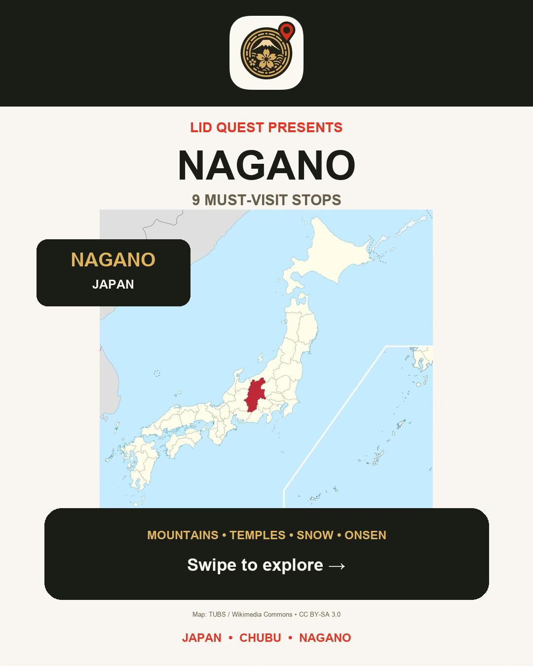 Nagano's Natural Wonders, Temples, and Historic Trails
