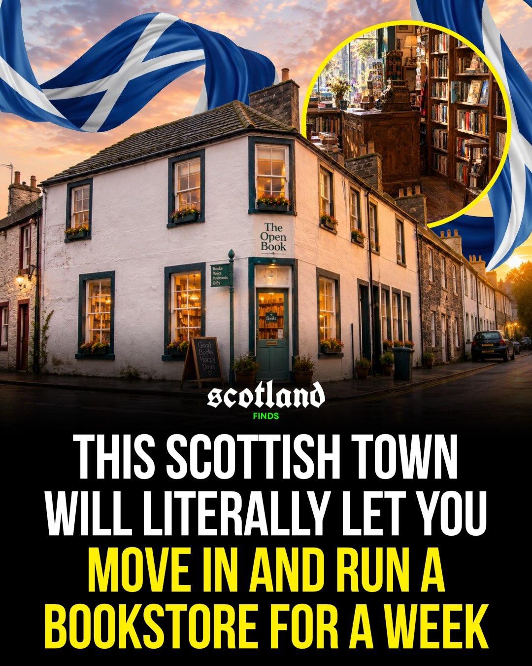 Bookstore Stays In Scotland's Book Town