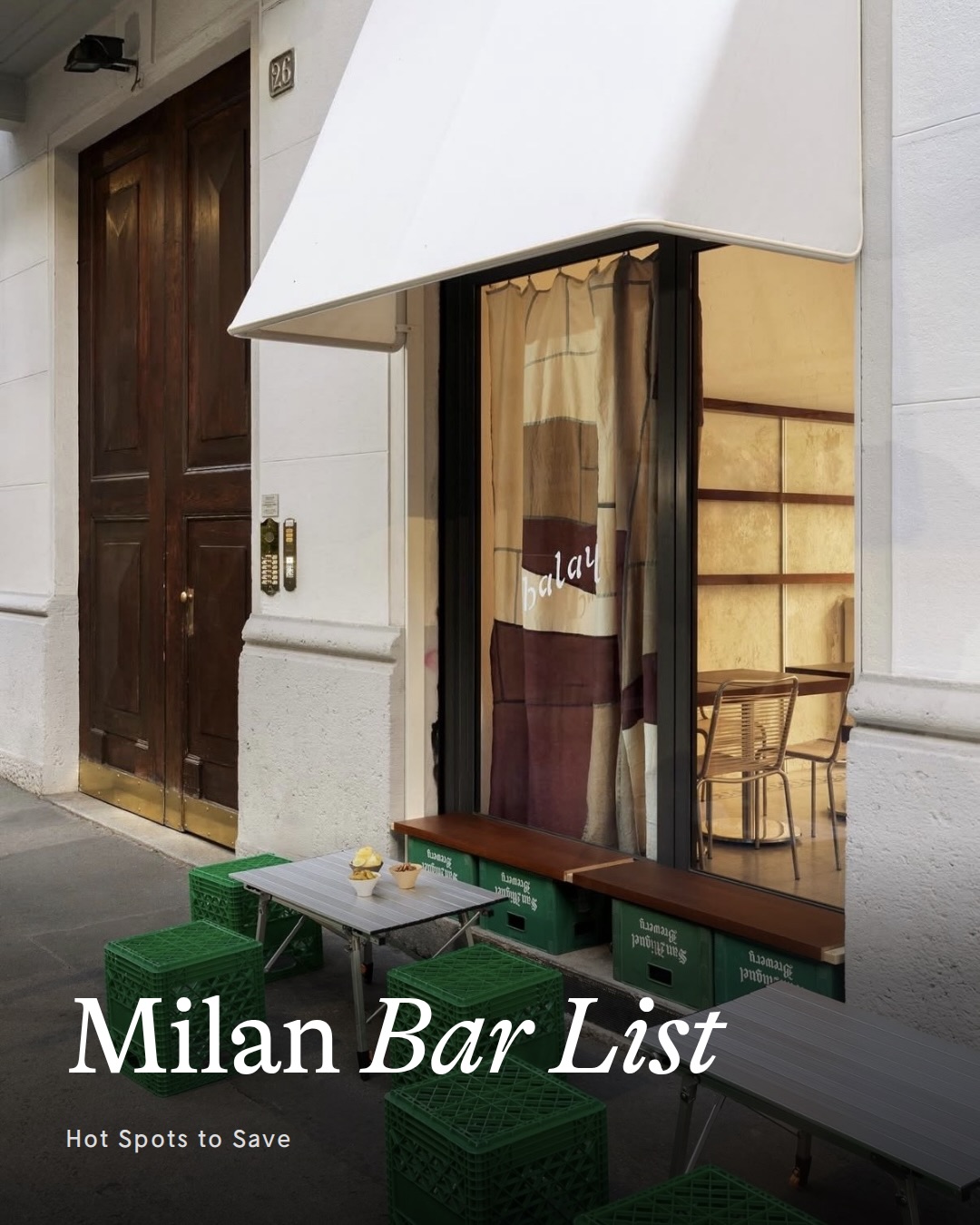 Milan's Top Bars for Drinks