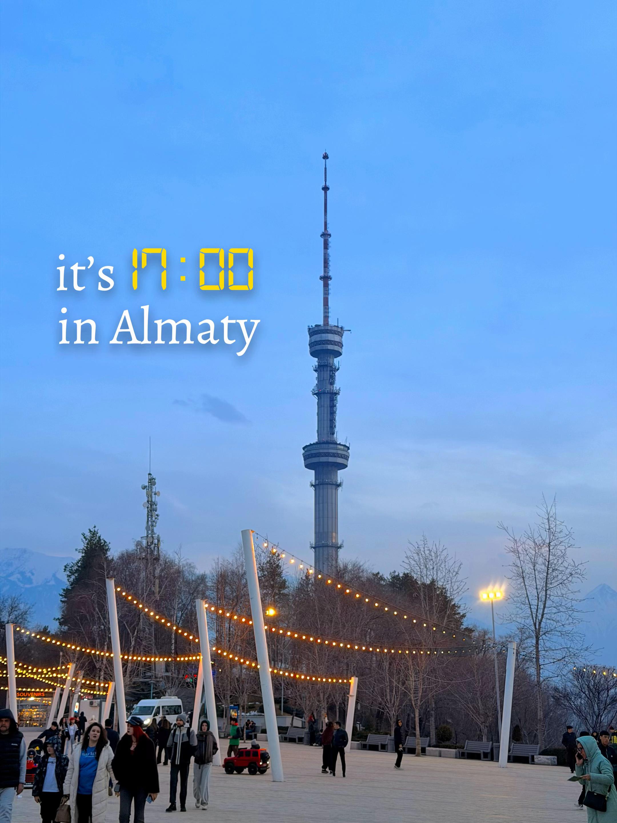 Almaty Television Tower And Kok Tobe Views