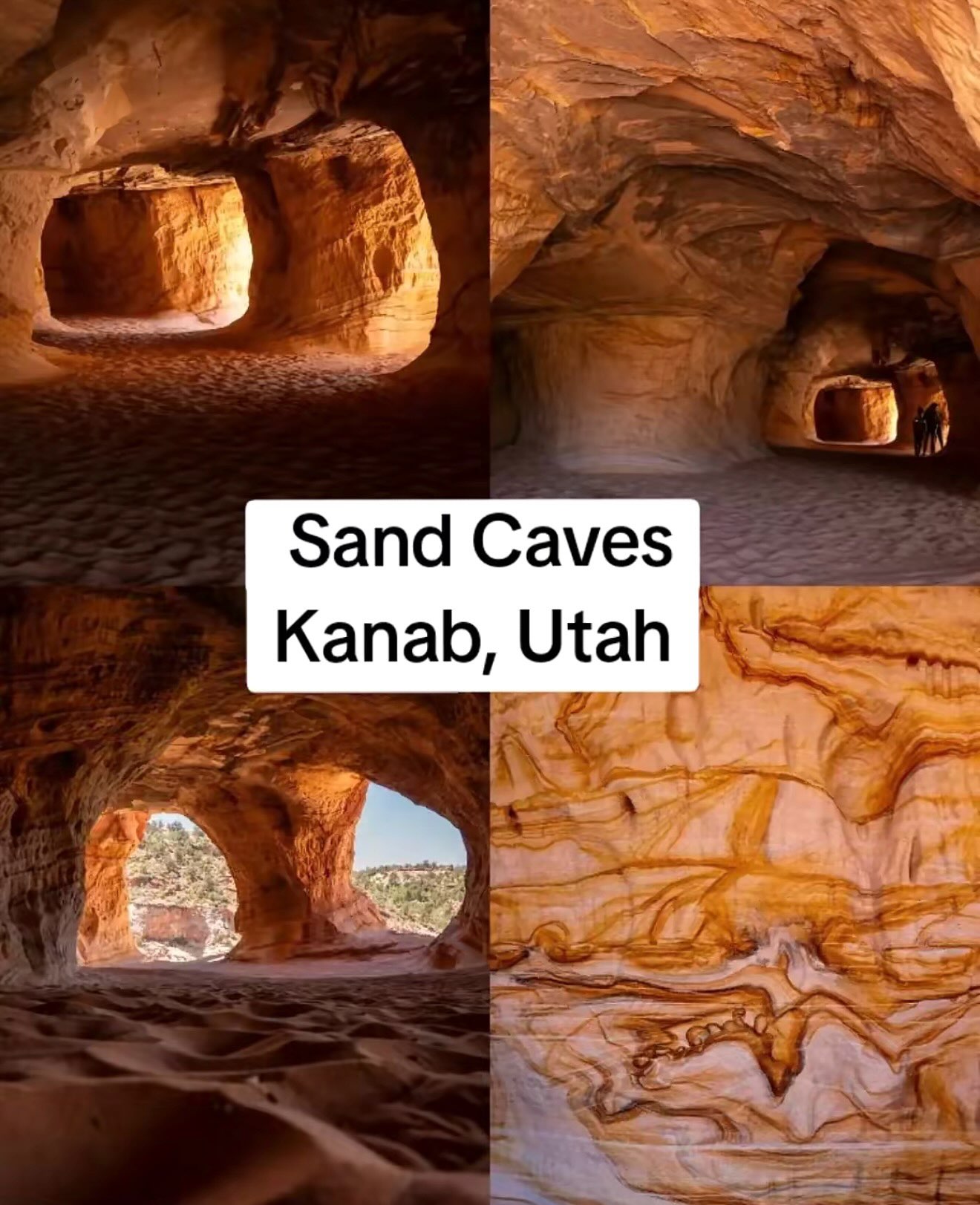 Utah's Zion National Park And Sand Caves