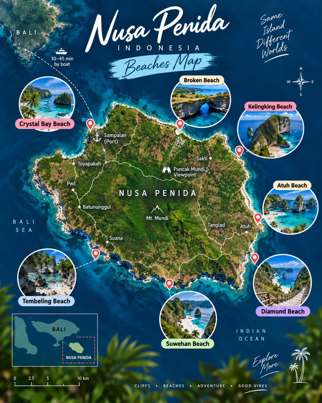 Nusa Penida's Top Beaches And Viewpoints