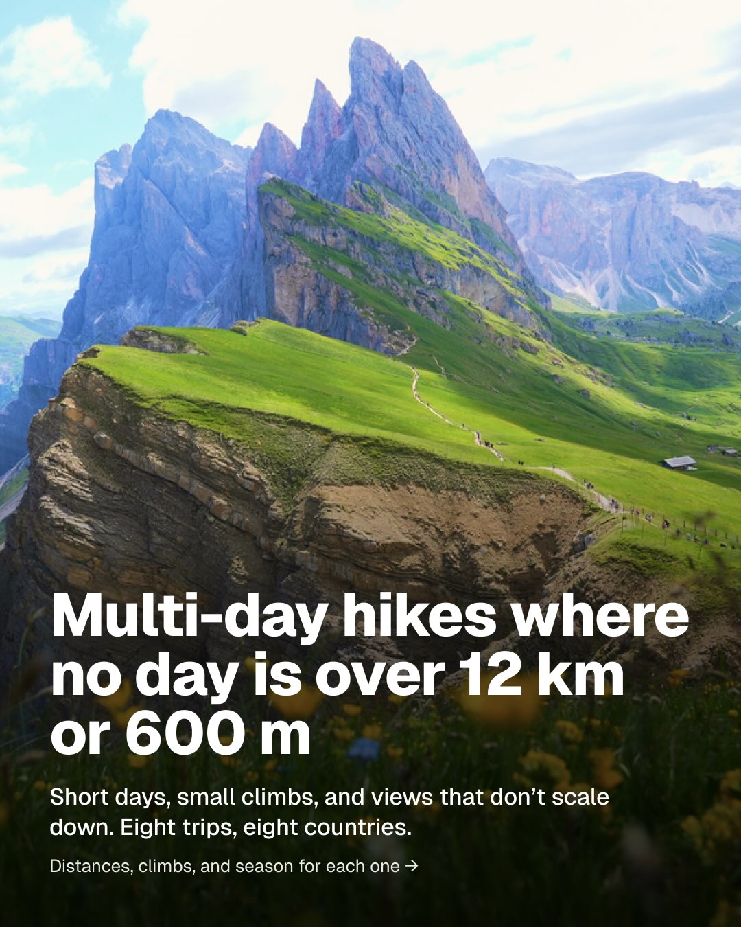 Scenic Hikes Across Eight Countries For All Levels