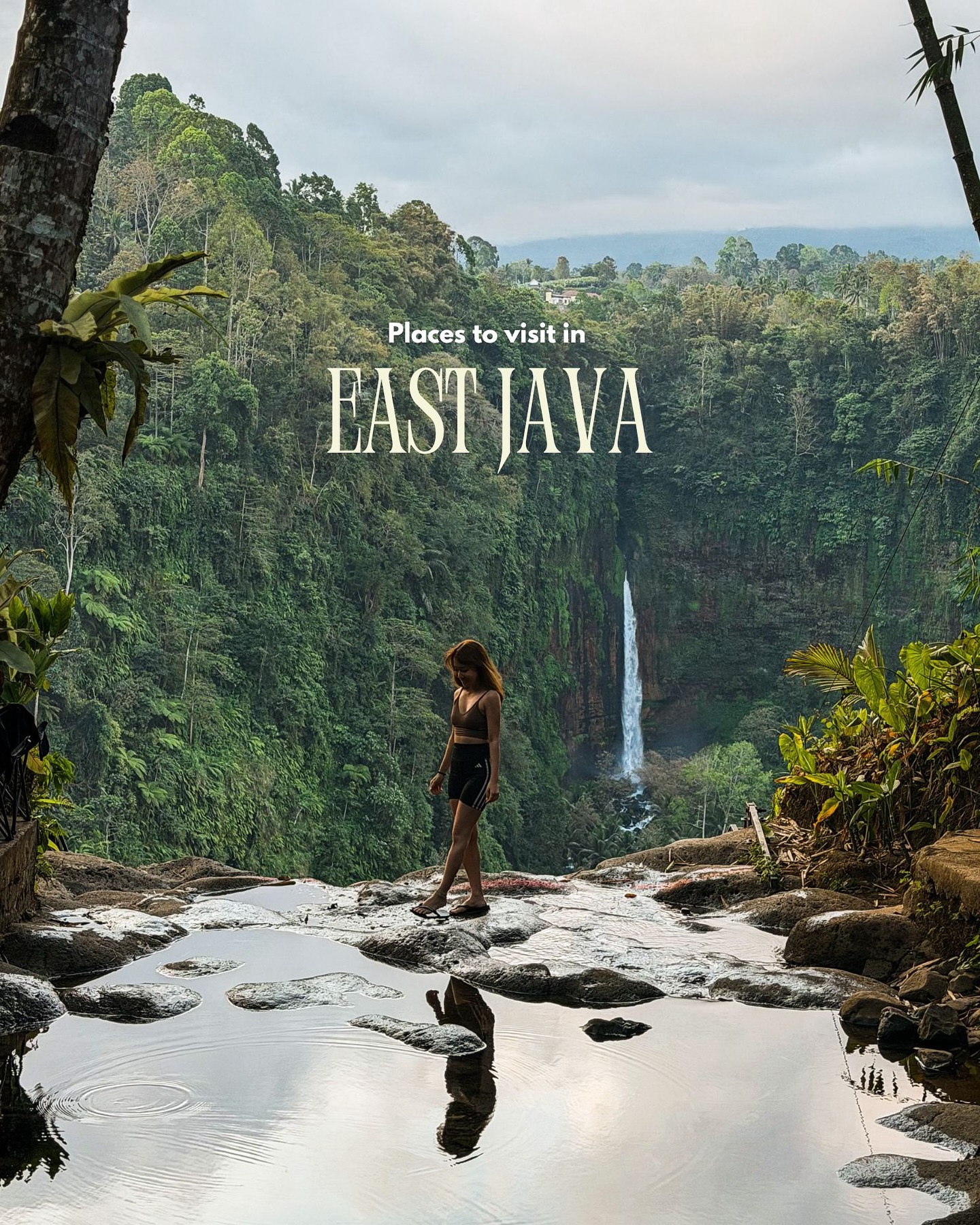 East Java Waterfalls And Mountain Views