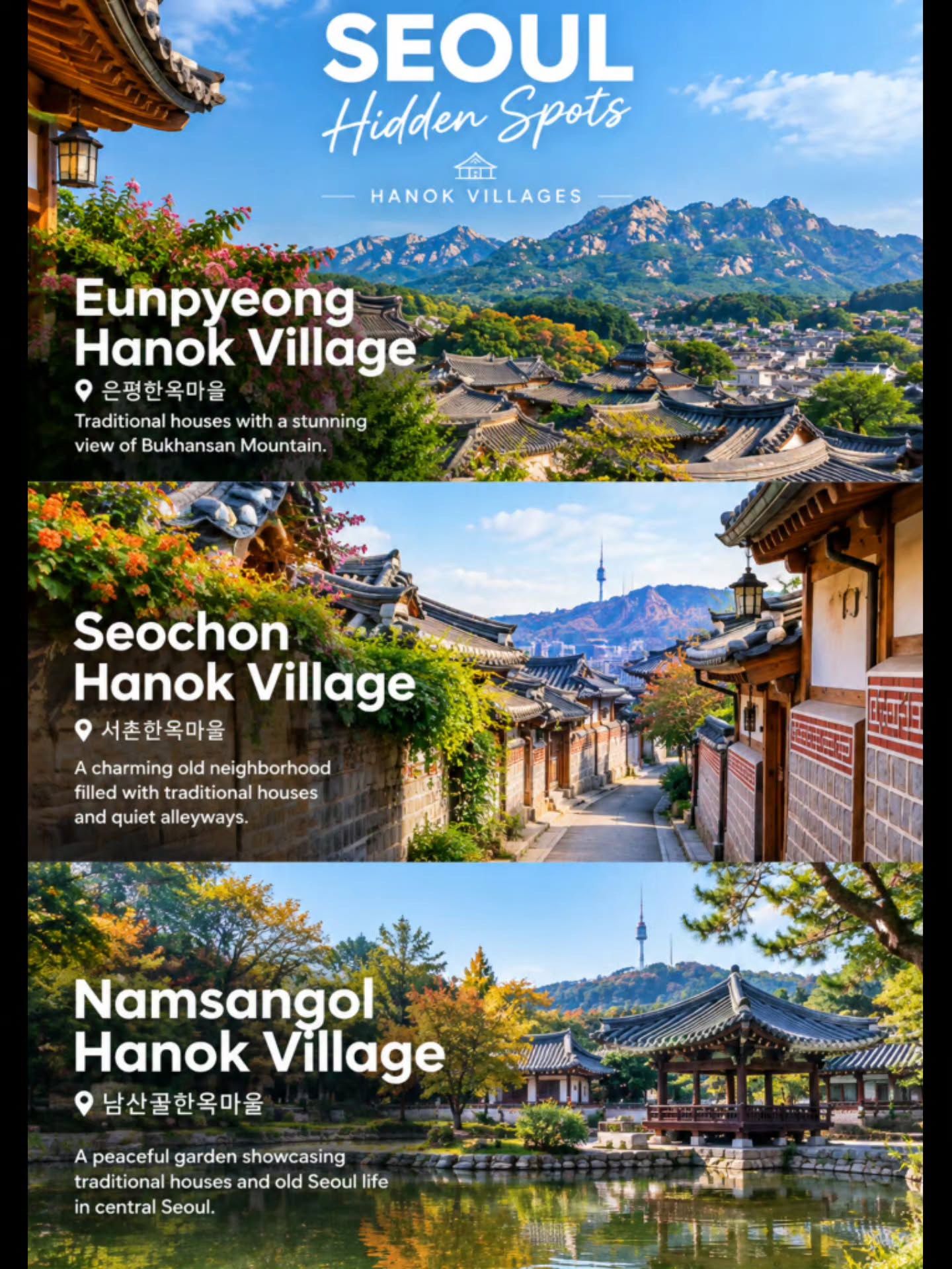 Seoul's Hanok Villages And Bukhansan Mountain