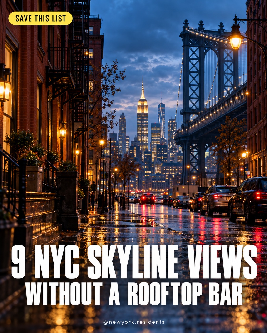 NYC Skyline Views Perfect for Golden Hour Walks