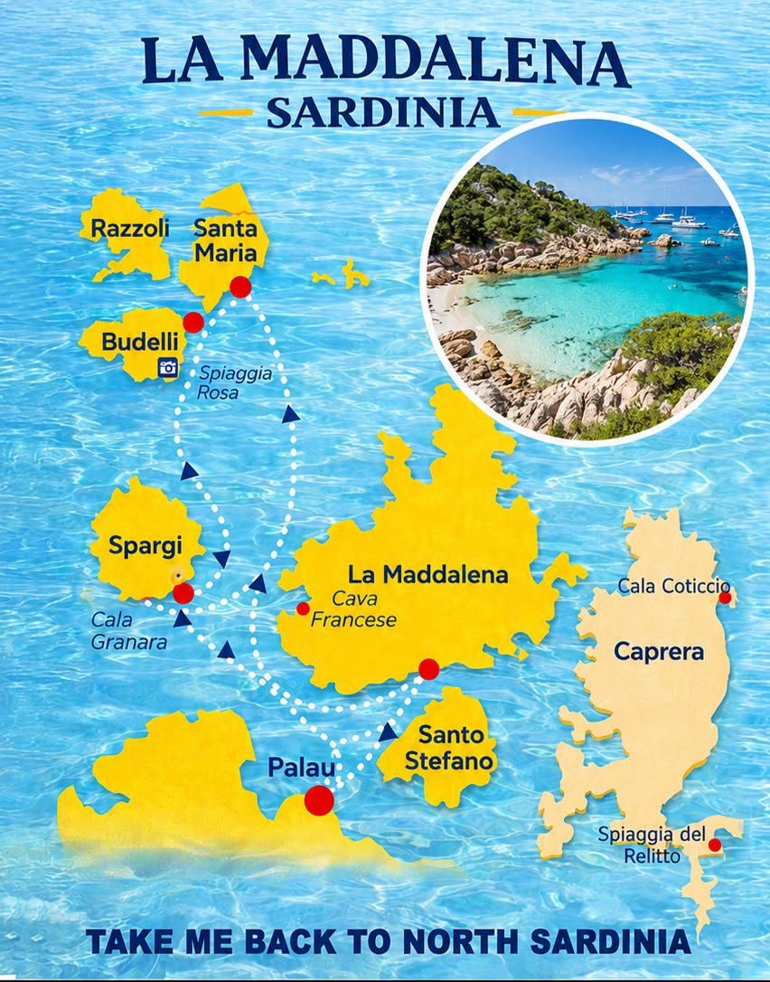 La Maddalena Archipelago Islands And Beaches