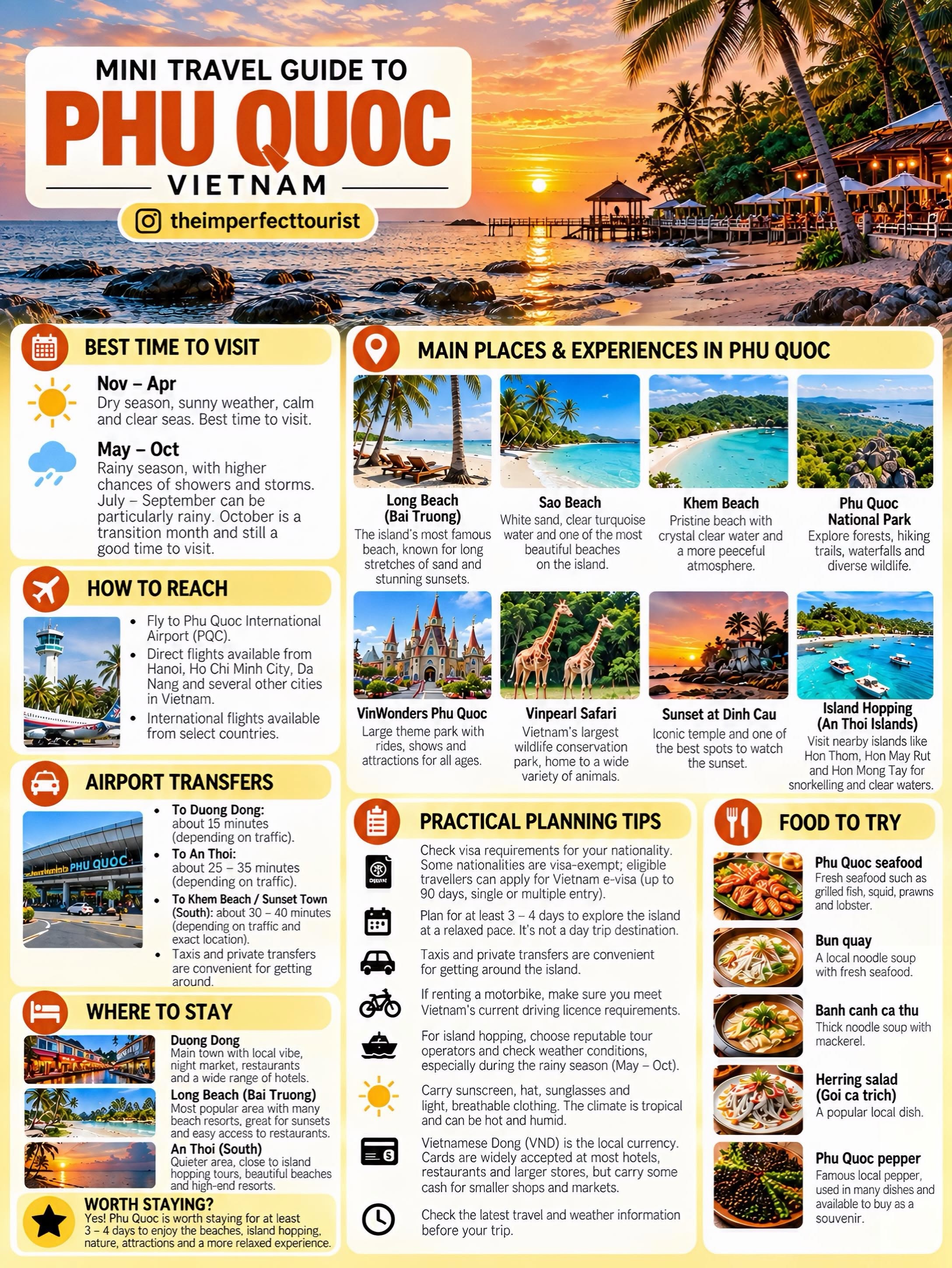 Phu Quoc Island Travel Guide Highlights