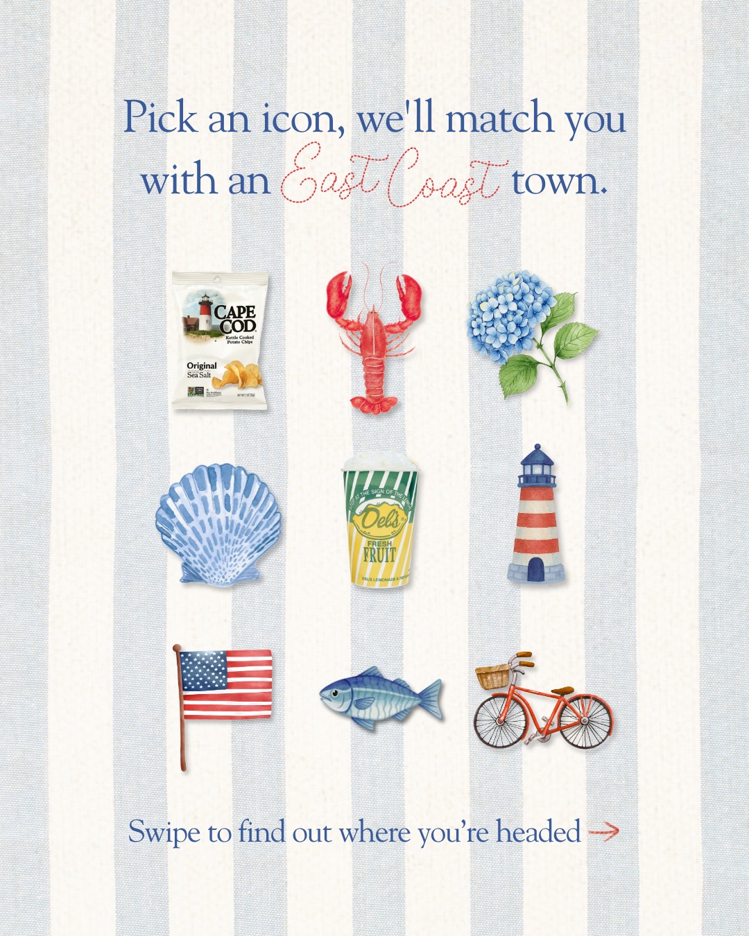 East Coast Towns Revealed Through Iconic Choices