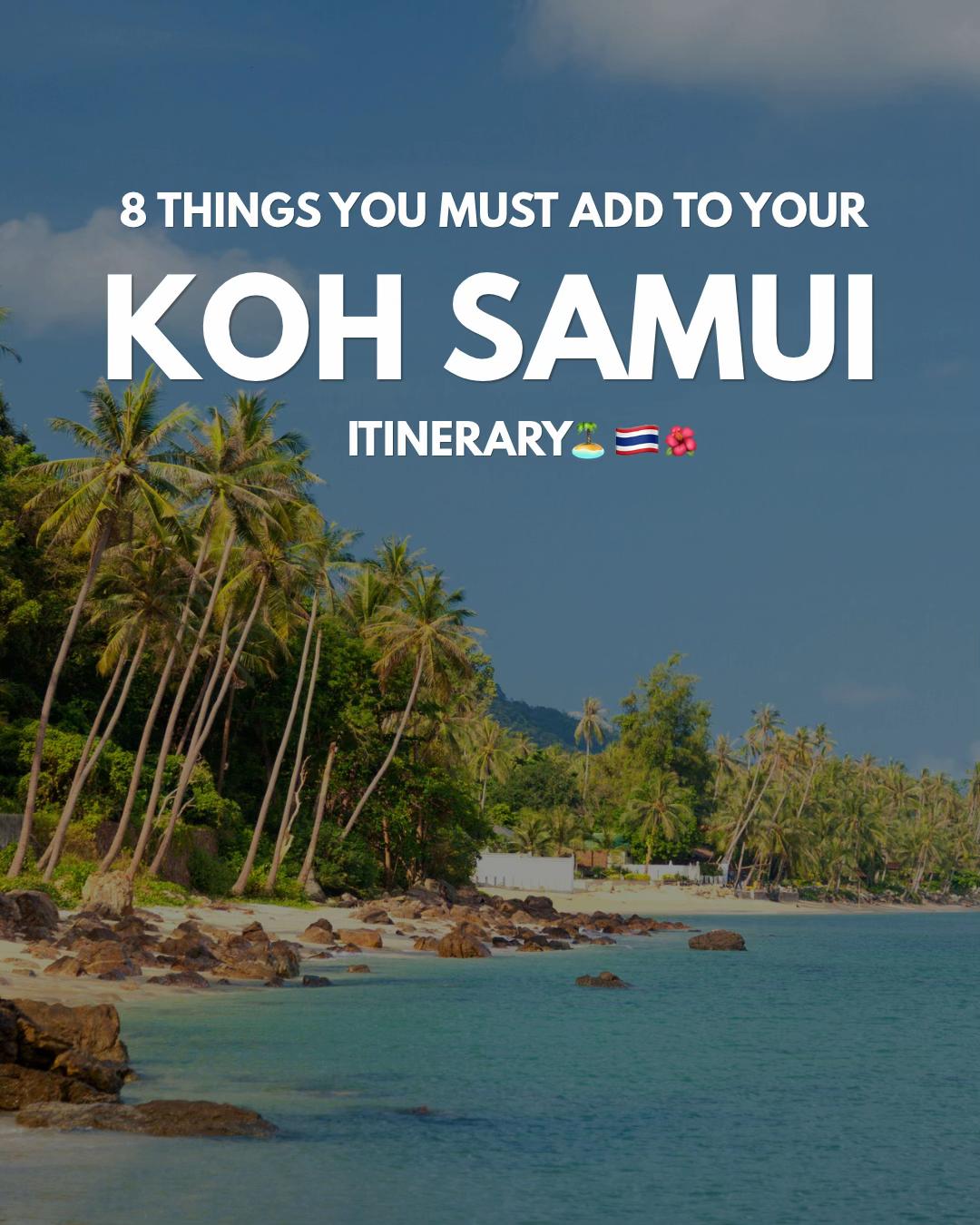 Koh Samui's Natural Beauty and Cultural Sites
