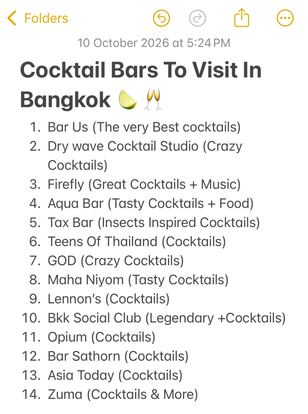 Bangkok's Best Cocktail Bars for Bar Hopping
