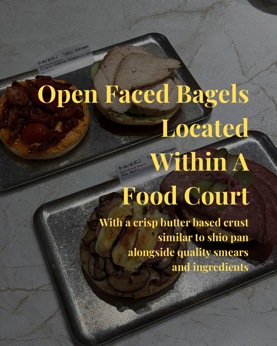 Unique Food Court Bagel Concepts