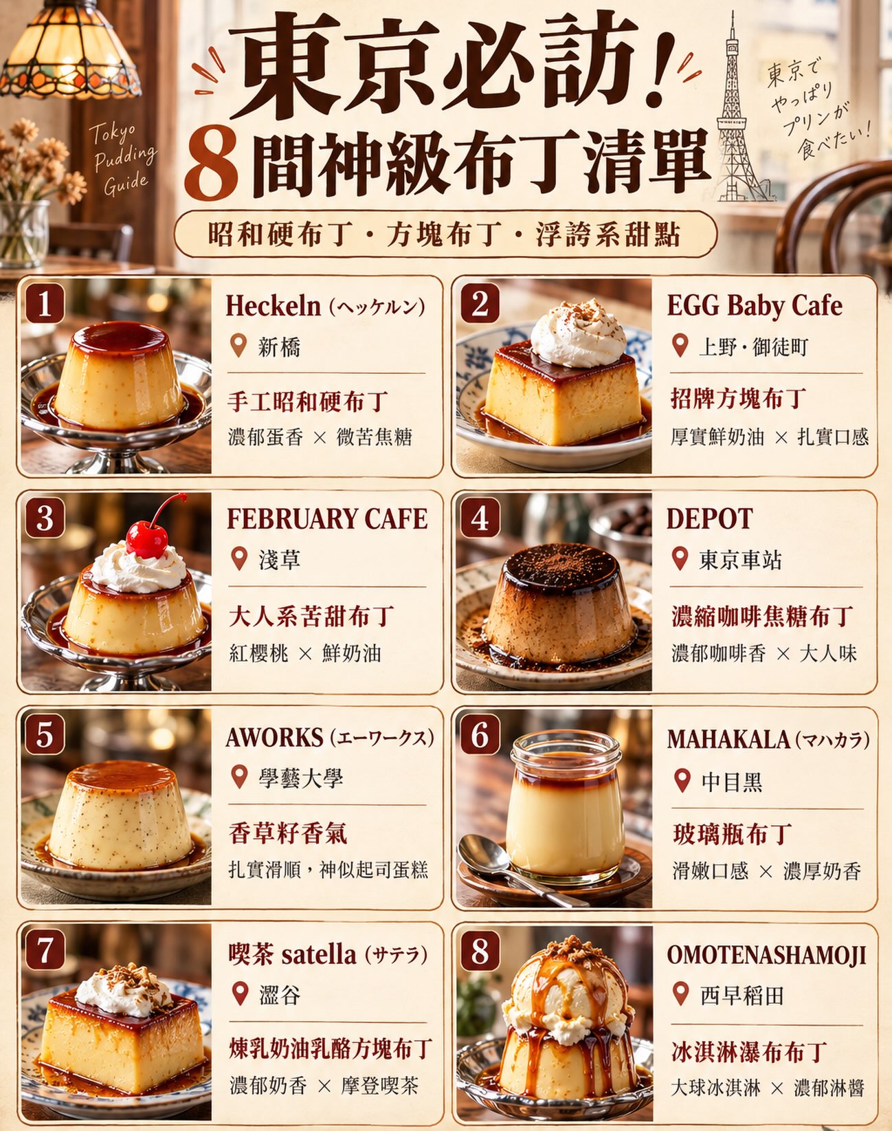 Tokyo's Best Pudding Shops