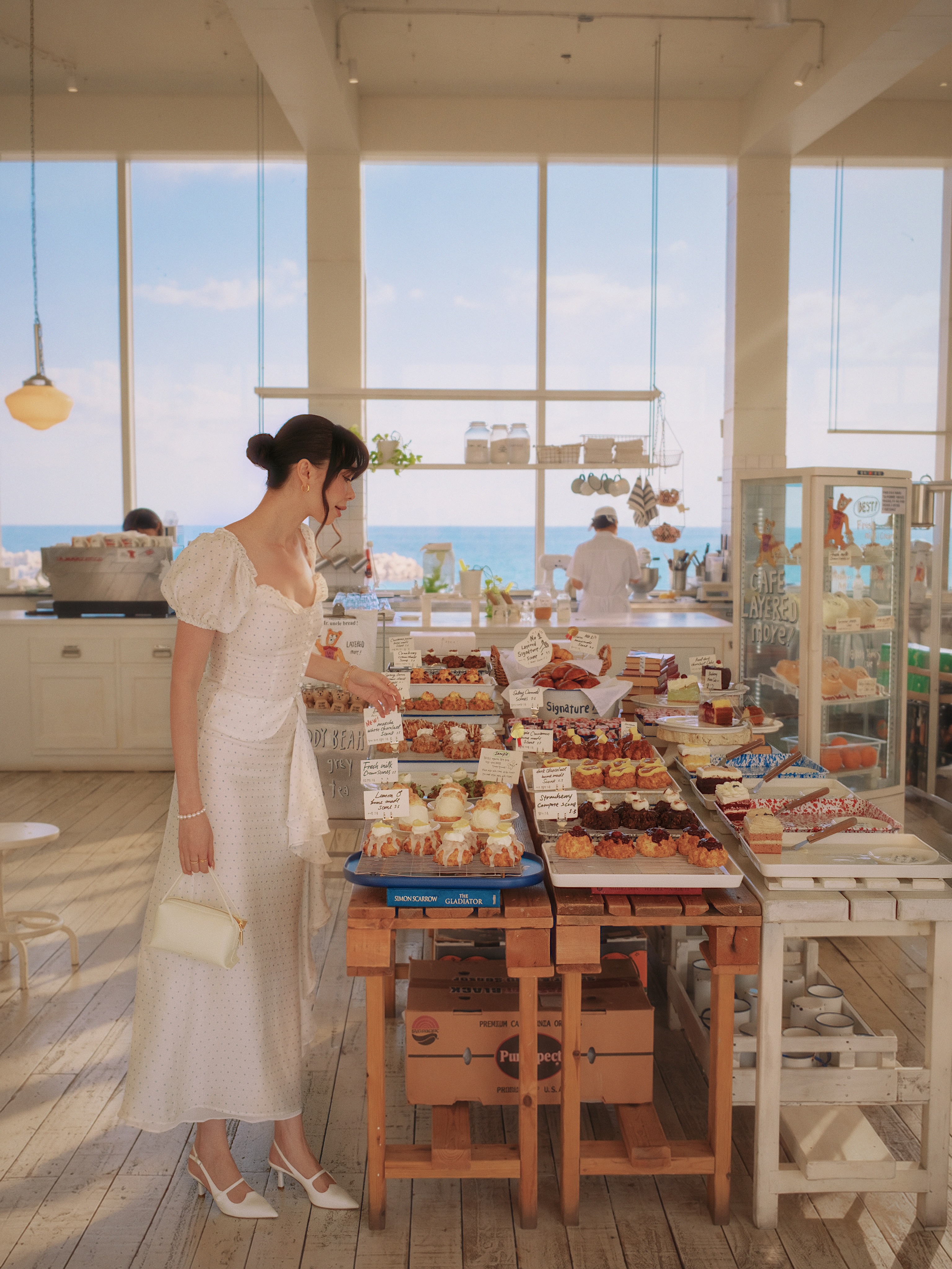 Ocean View Cafe With Pastry Delights