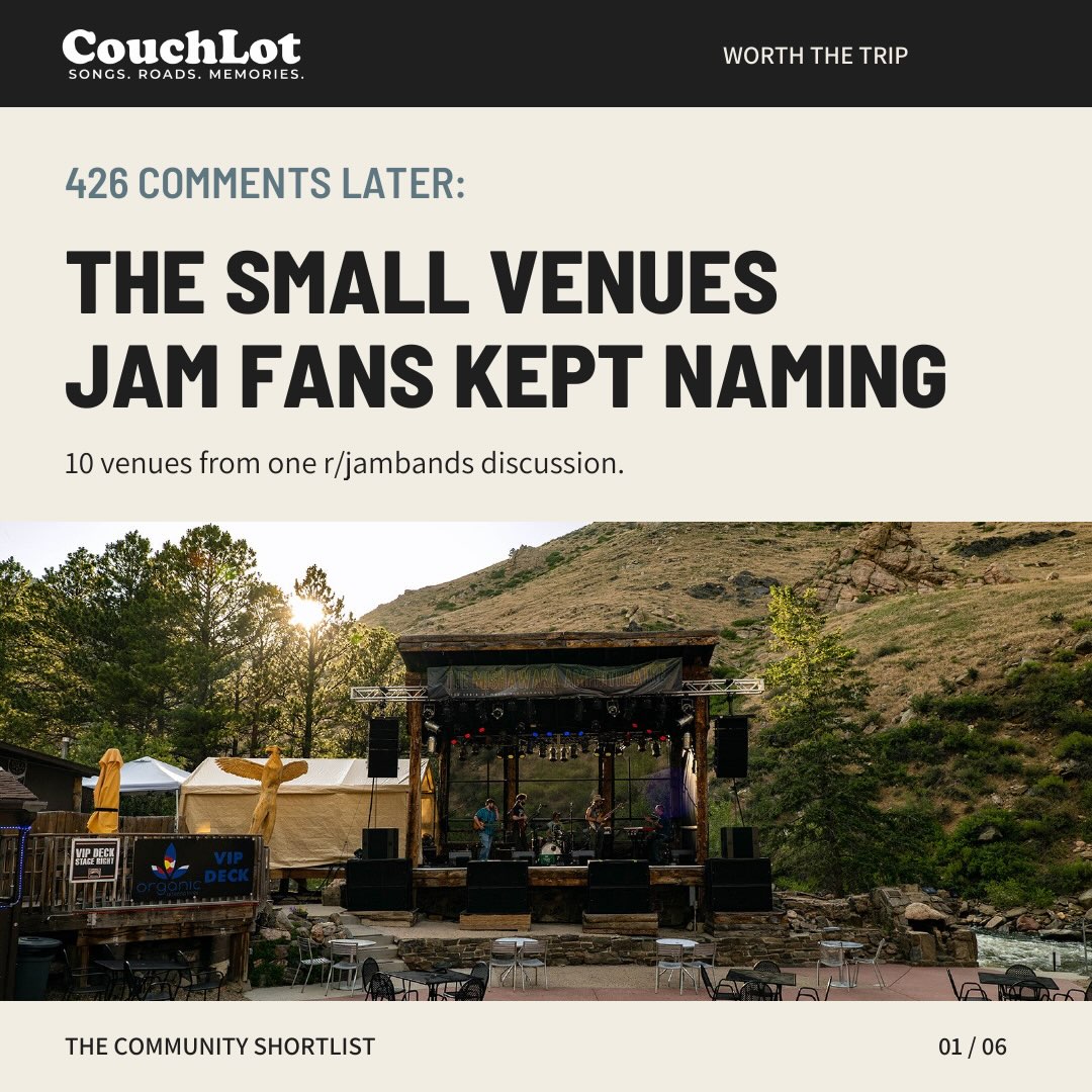 Top Jam Band Venues Recommended By Fans