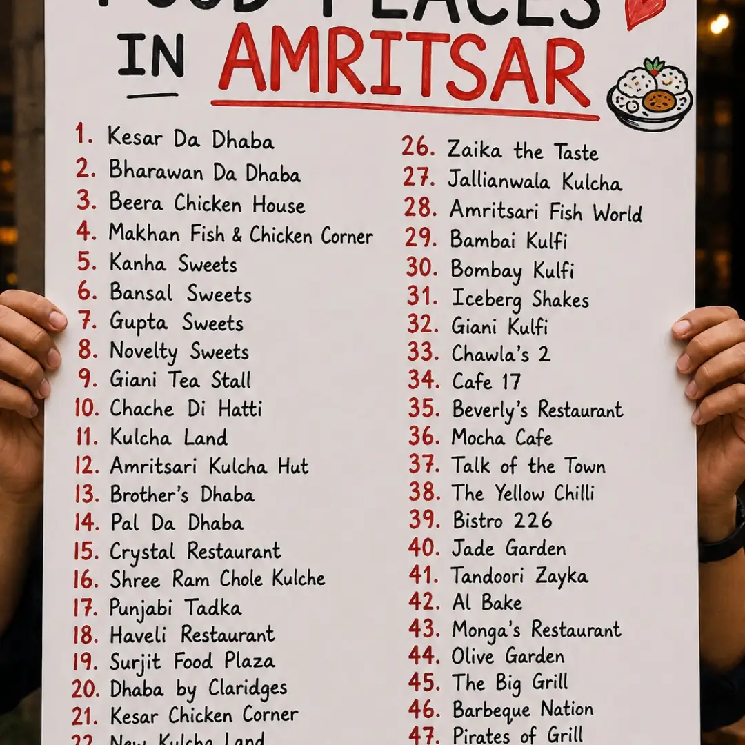 Amritsar's Best Dhabas, Sweets, and Restaurants
