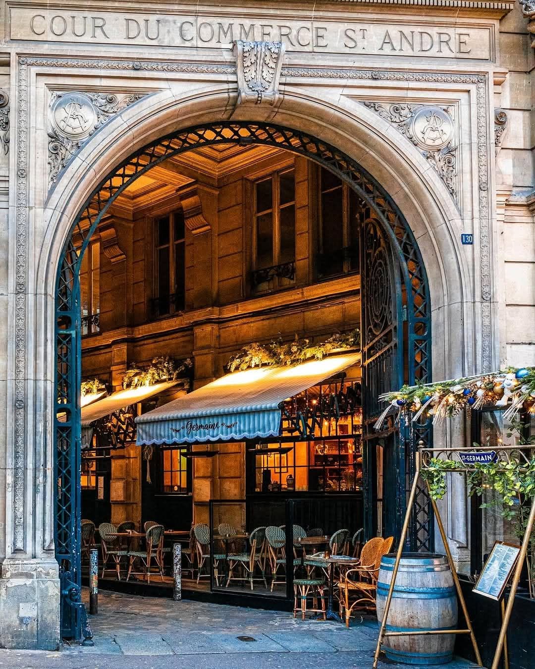 Historic Paris Passages and Cafes