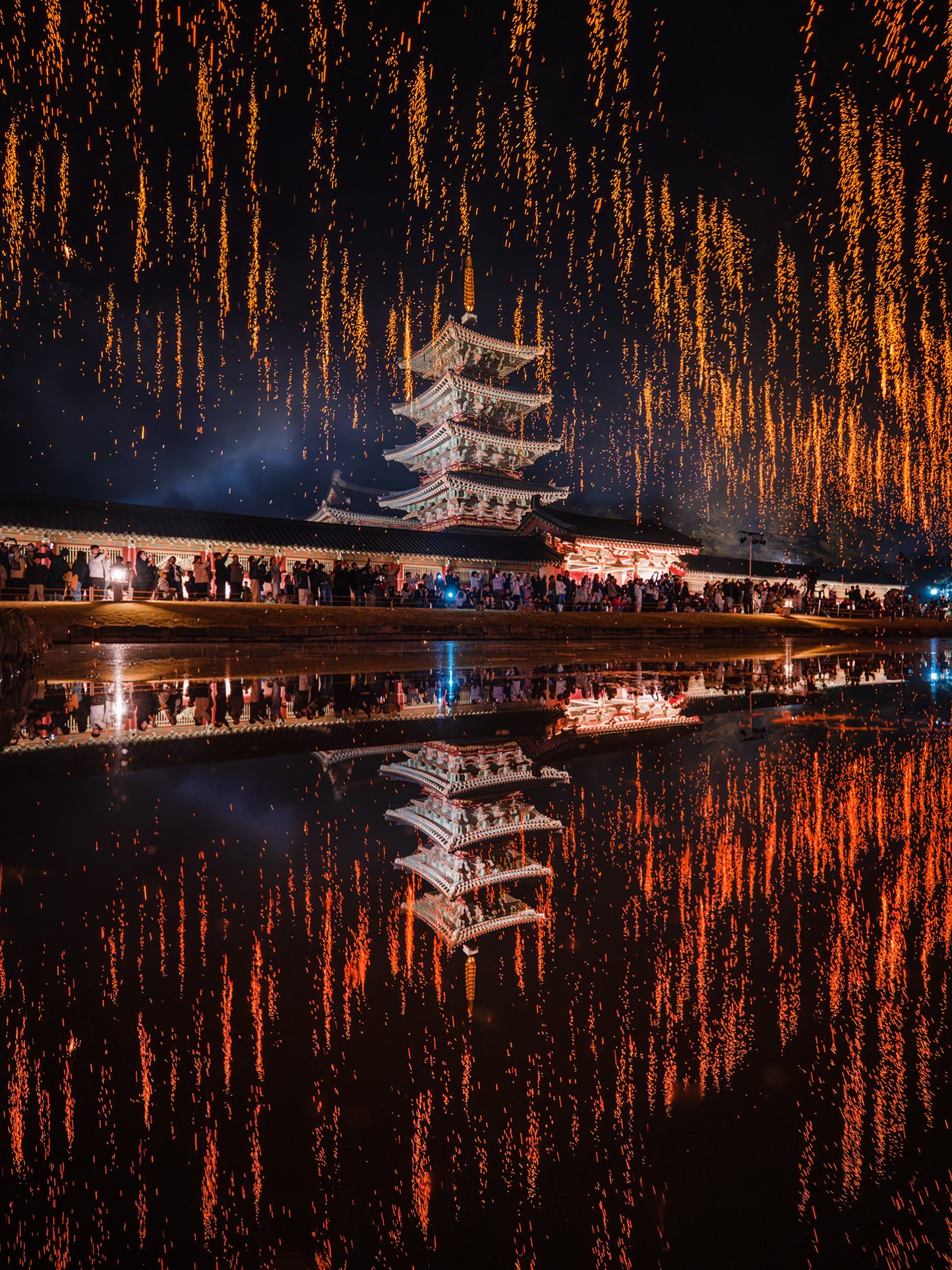 Baekje Cultural Land's Stunning Nakhwa Nori Fire Show