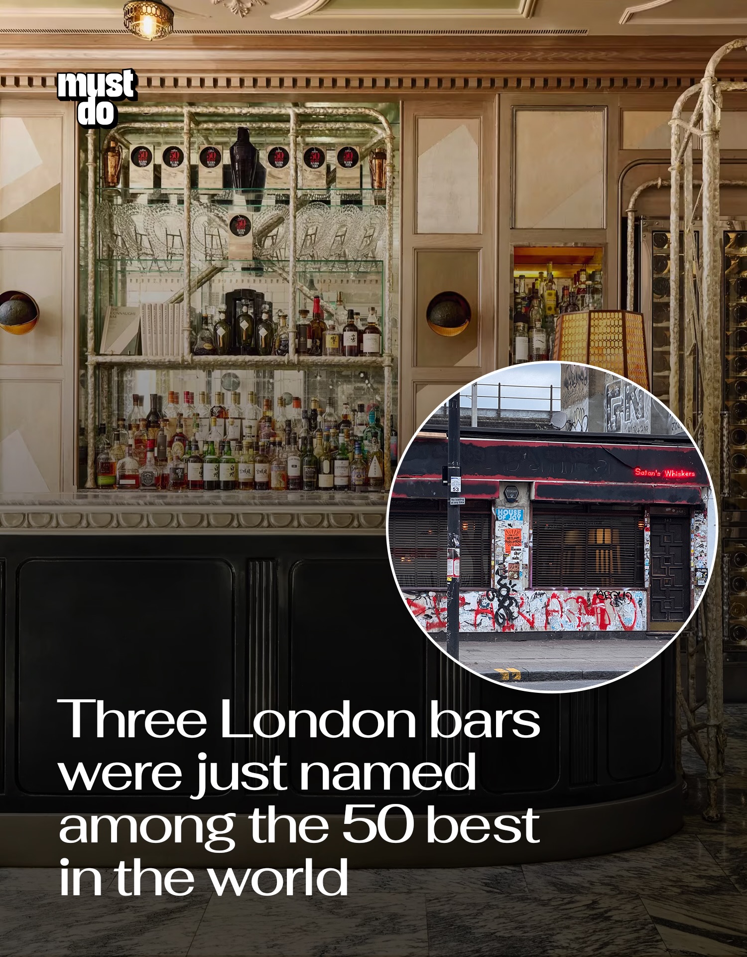 London's Top 50 Bars Showcase Global Excellence