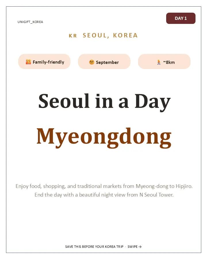 Seoul One-Day Itinerary: Markets, Views, and Food