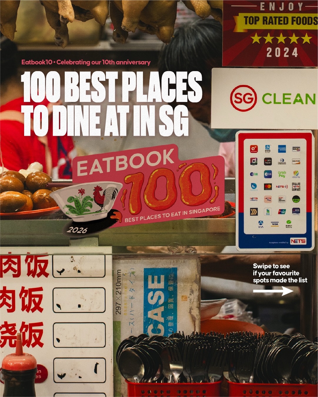 Top Dining Spots In Singapore For Eatbook's 10th