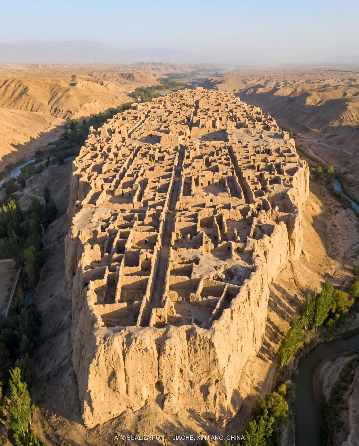 Ancient Jiaohe City: Desert Deserted Landmark