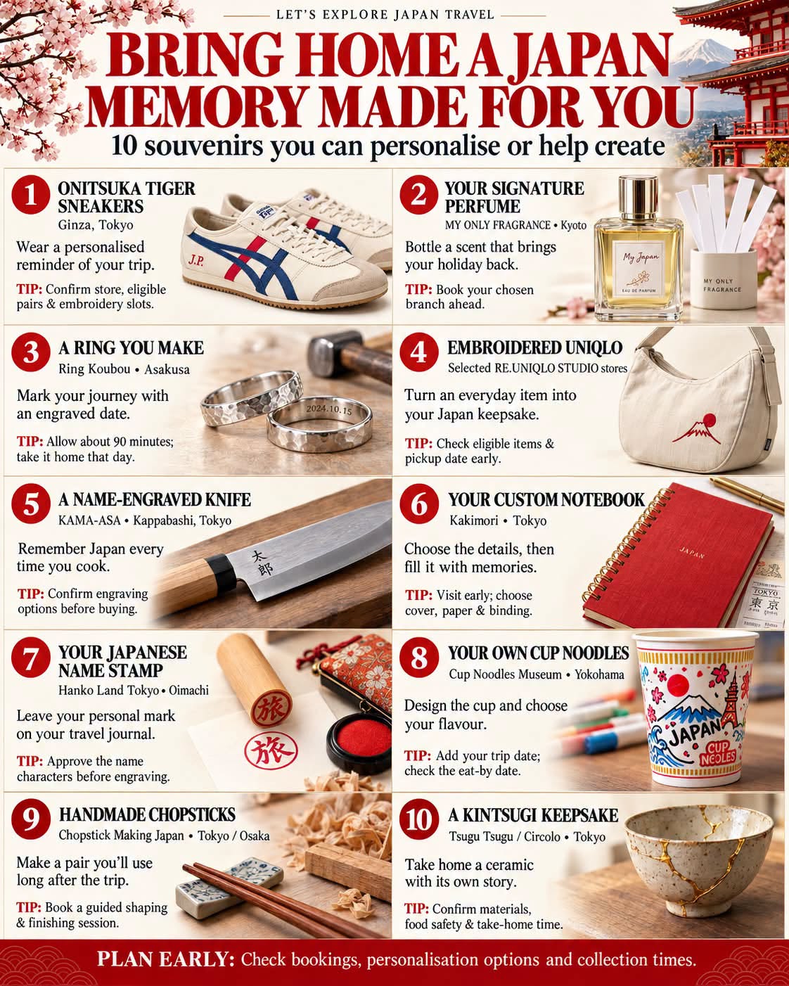 Japan's Top Personalized Souvenir Experiences