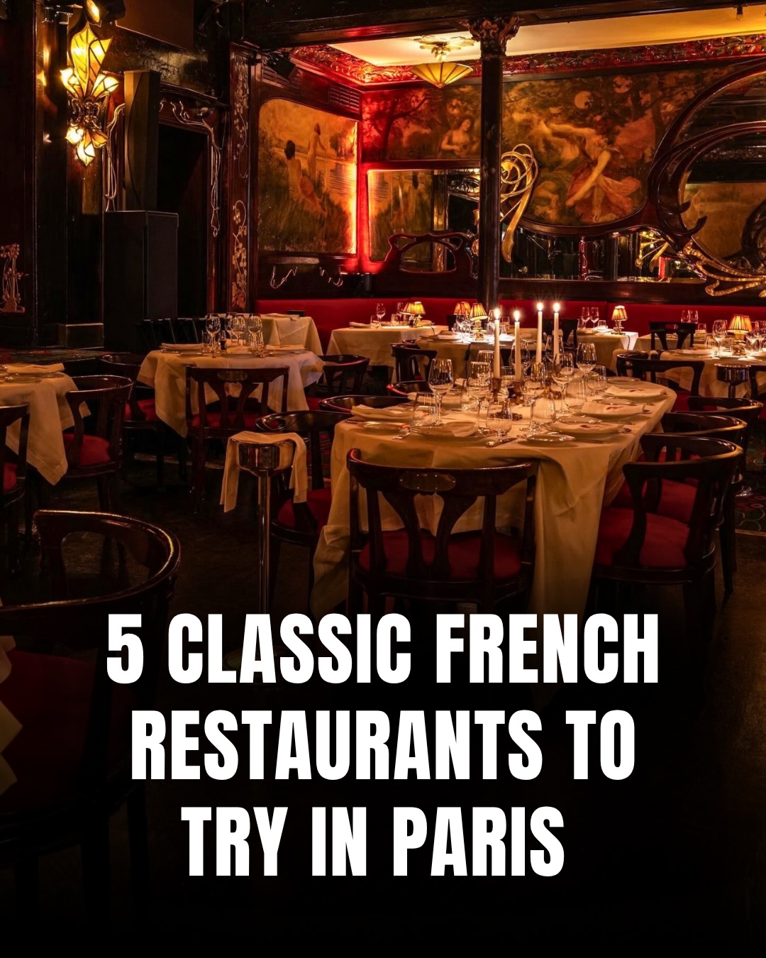 Classic Paris Restaurants And The Eiffel Tower