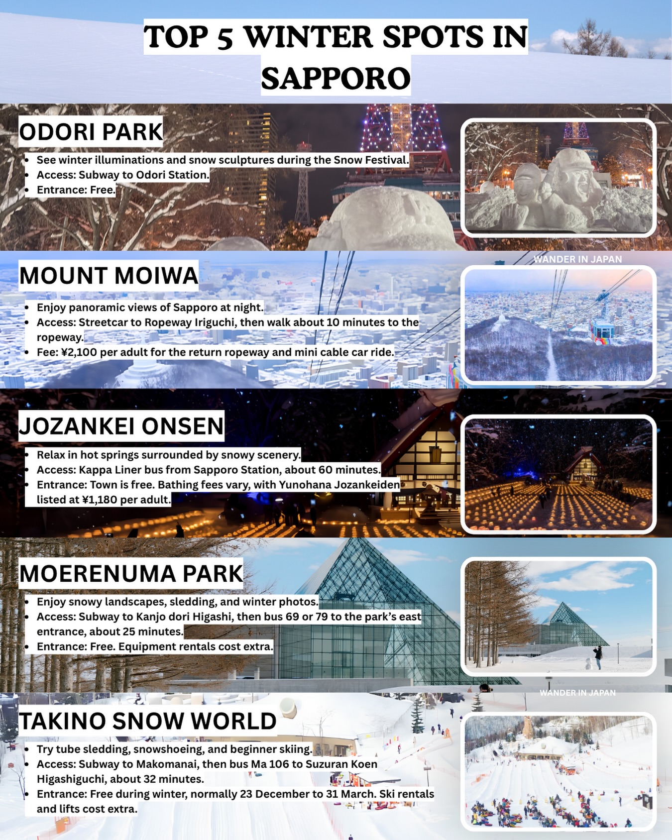 Sapporo's Best Winter Destinations For Snow and Scenery