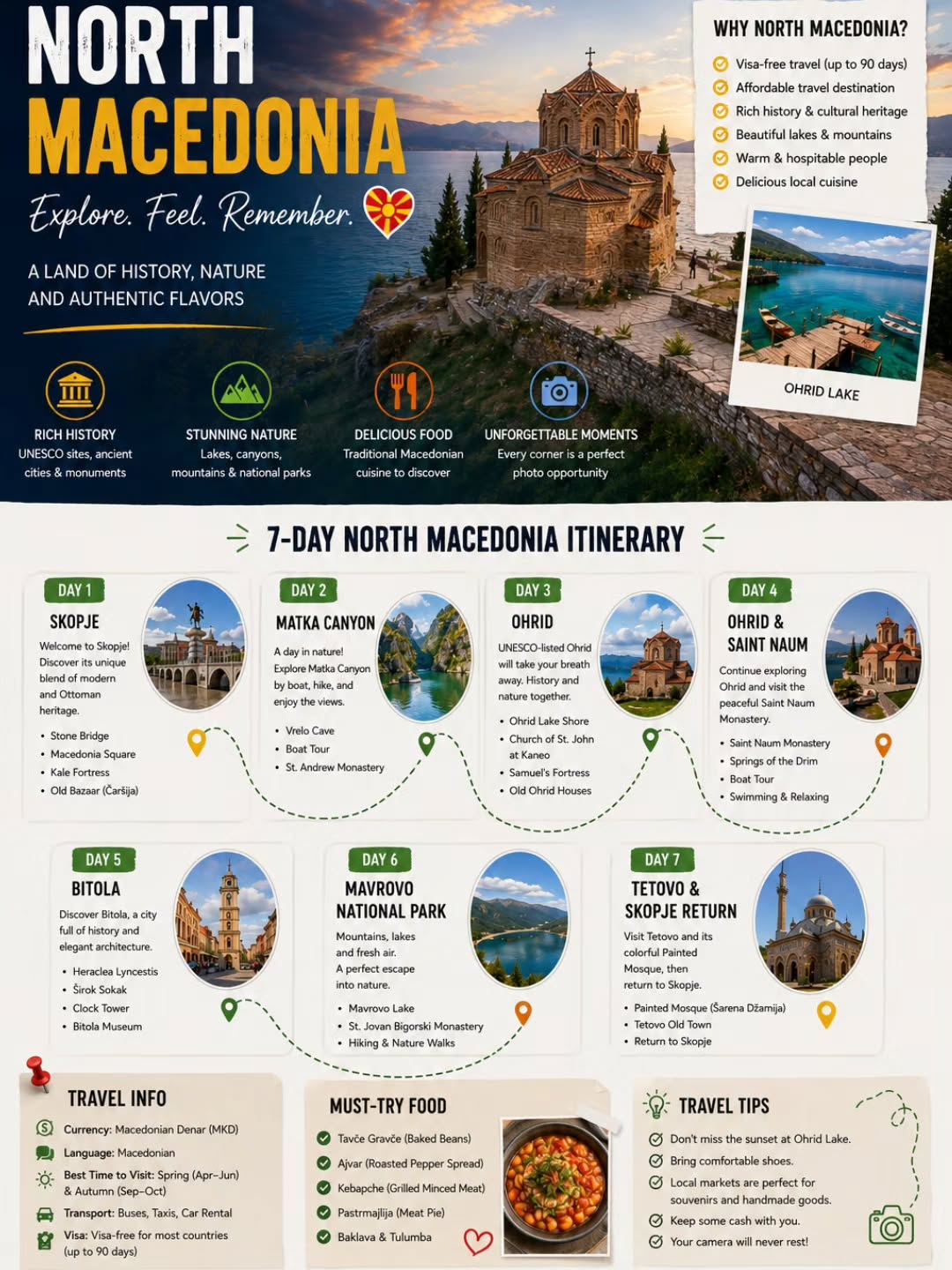North Macedonia: A 7-Day Travel Itinerary