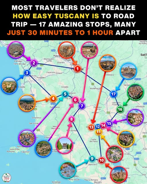 Tuscan Road Trip Destinations And Scenic Views