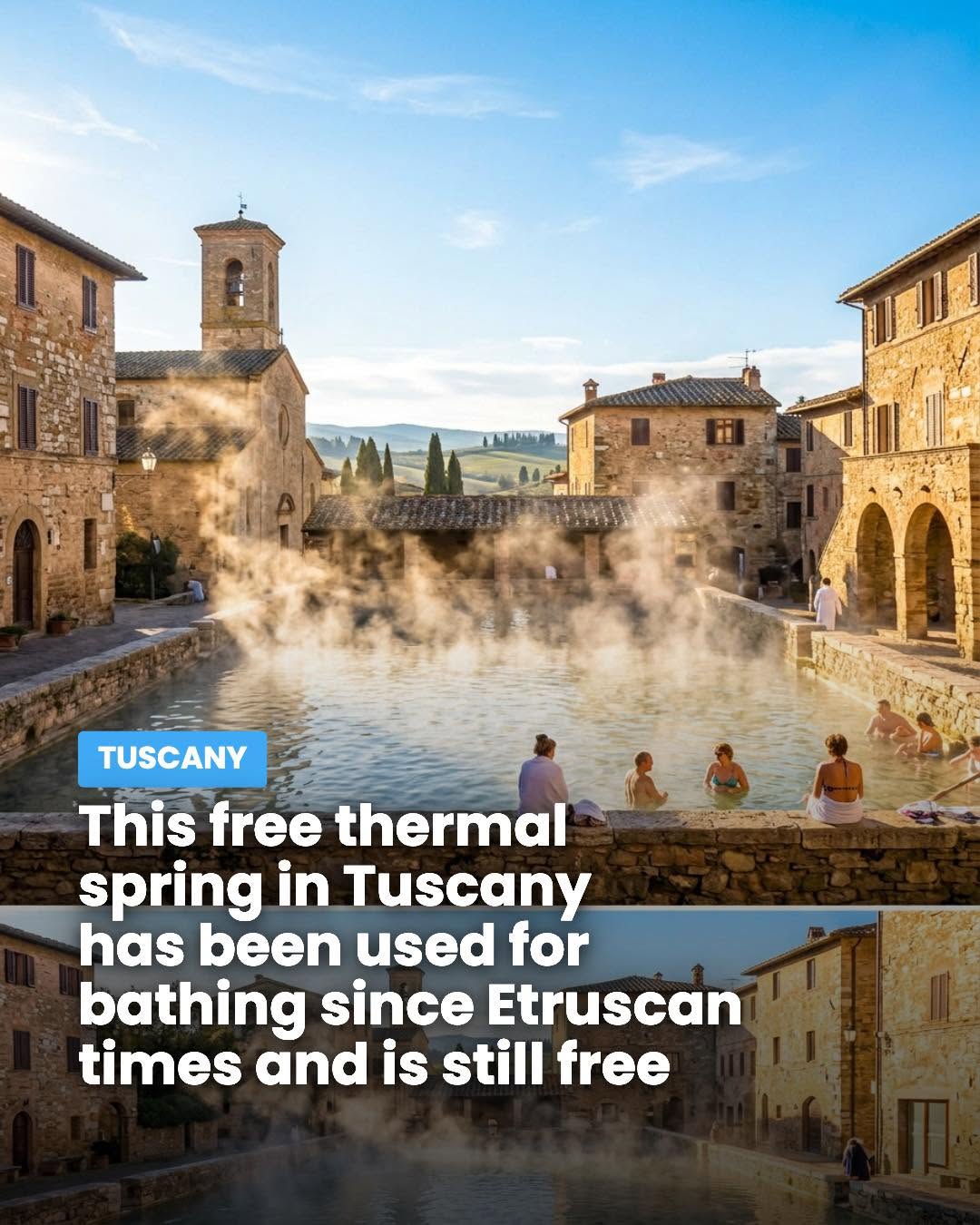 Tuscan Village With Free Historic Thermal Spring