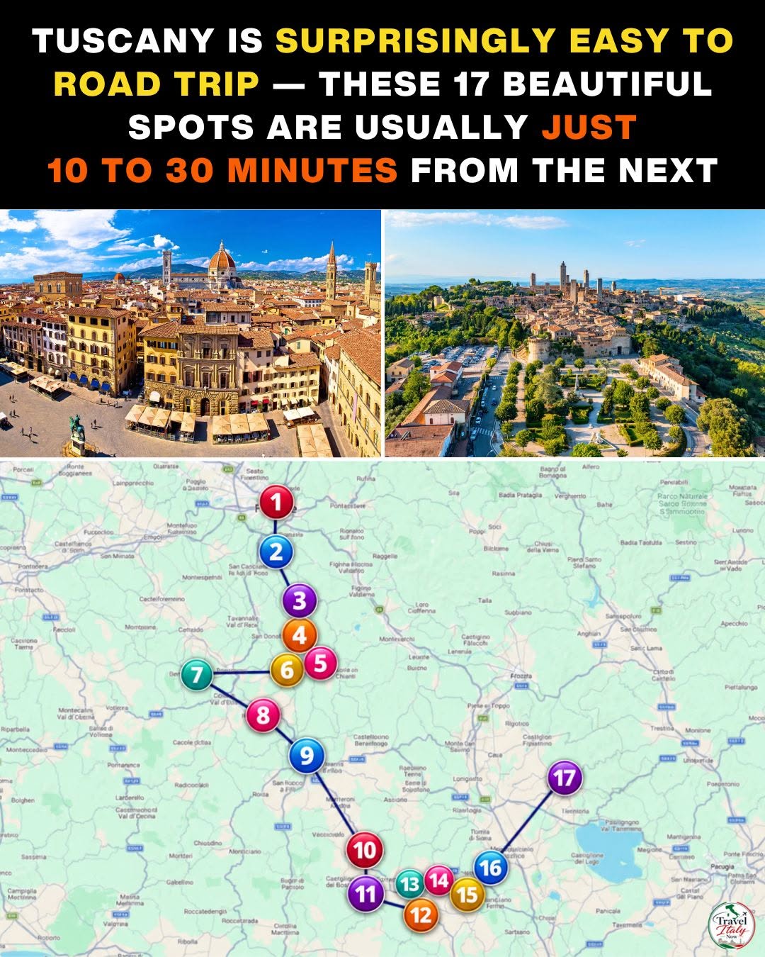 Tuscan Road Trip Destinations Near Florence