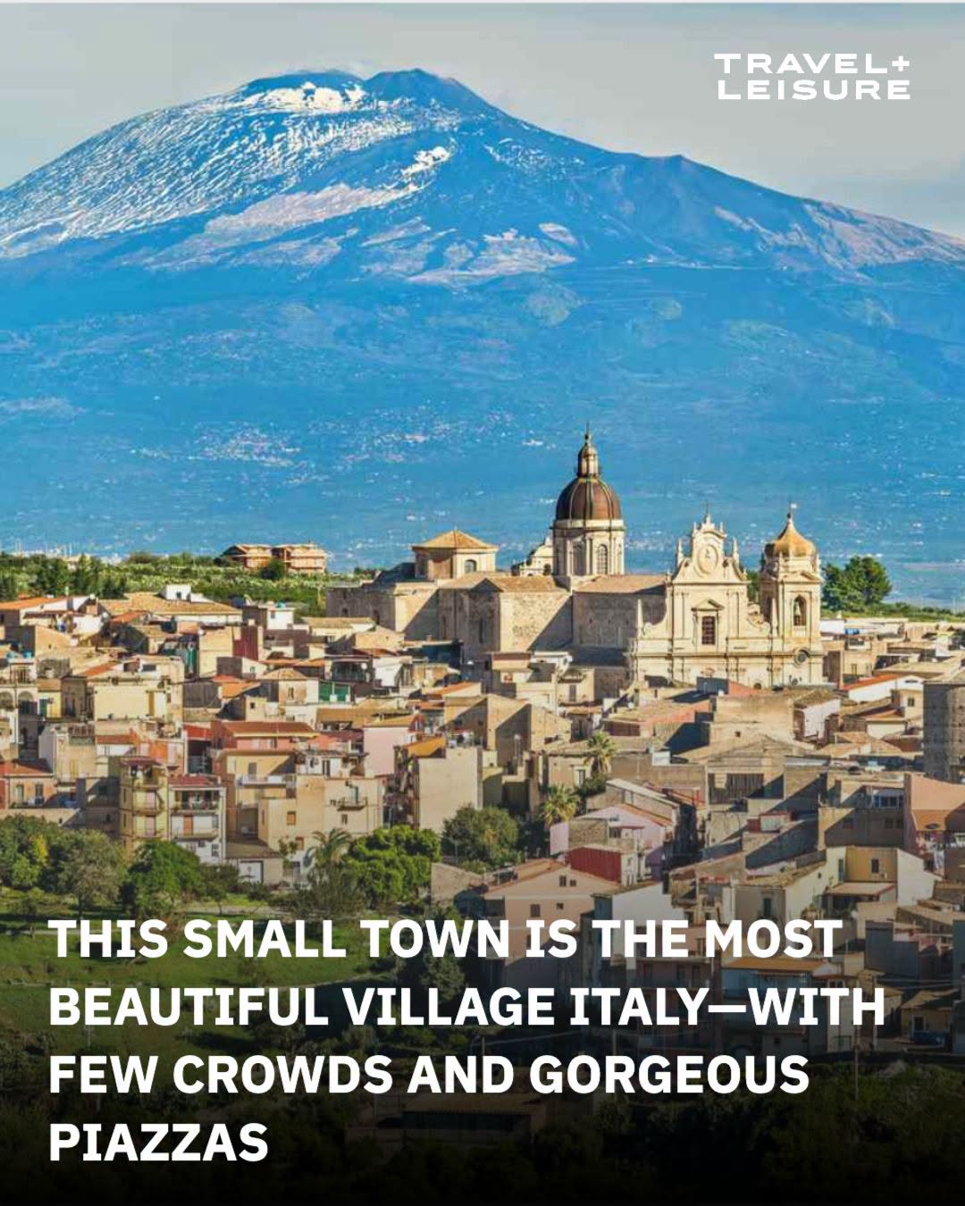 Italian Village With Mount Etna Views