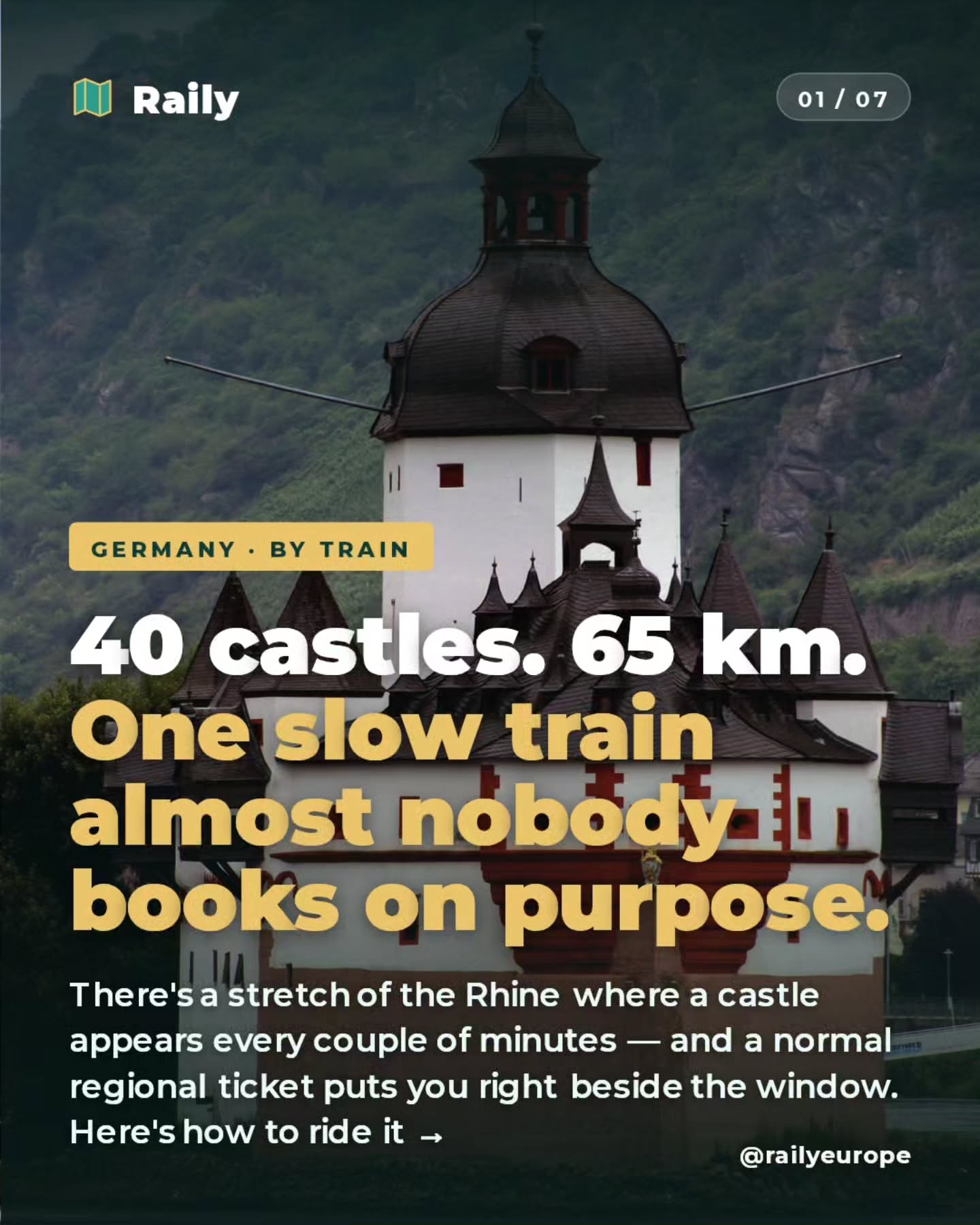 Rhine Valley Castles And Towns Via Regional Train