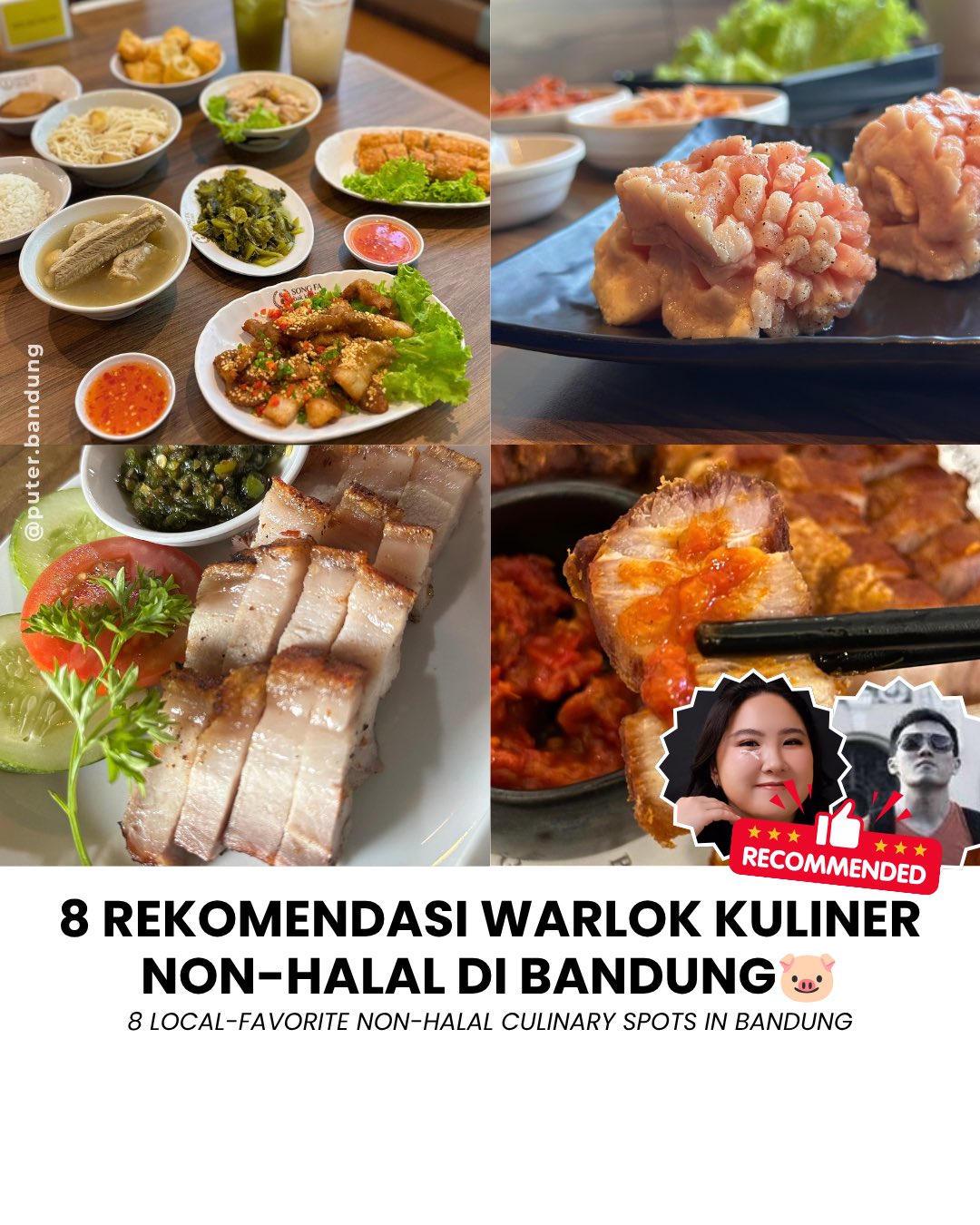 Bandung's Top 8 Non-Halal Culinary Destinations