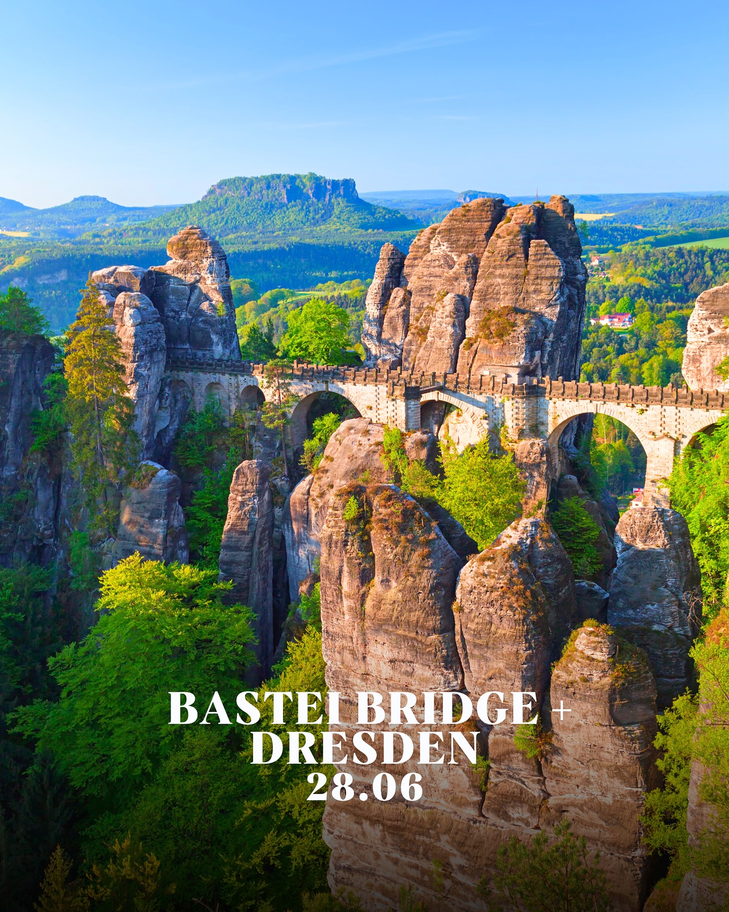 Day Trip to Bastei Bridge and Dresden from Prague