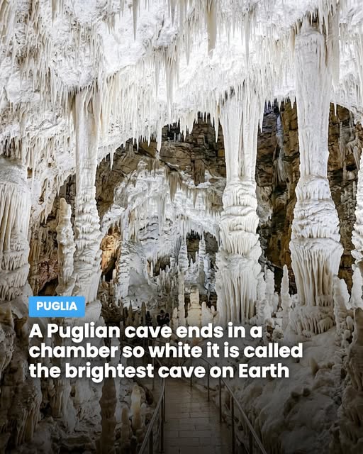 Puglia Caves Feature Bright Alabaster Formations