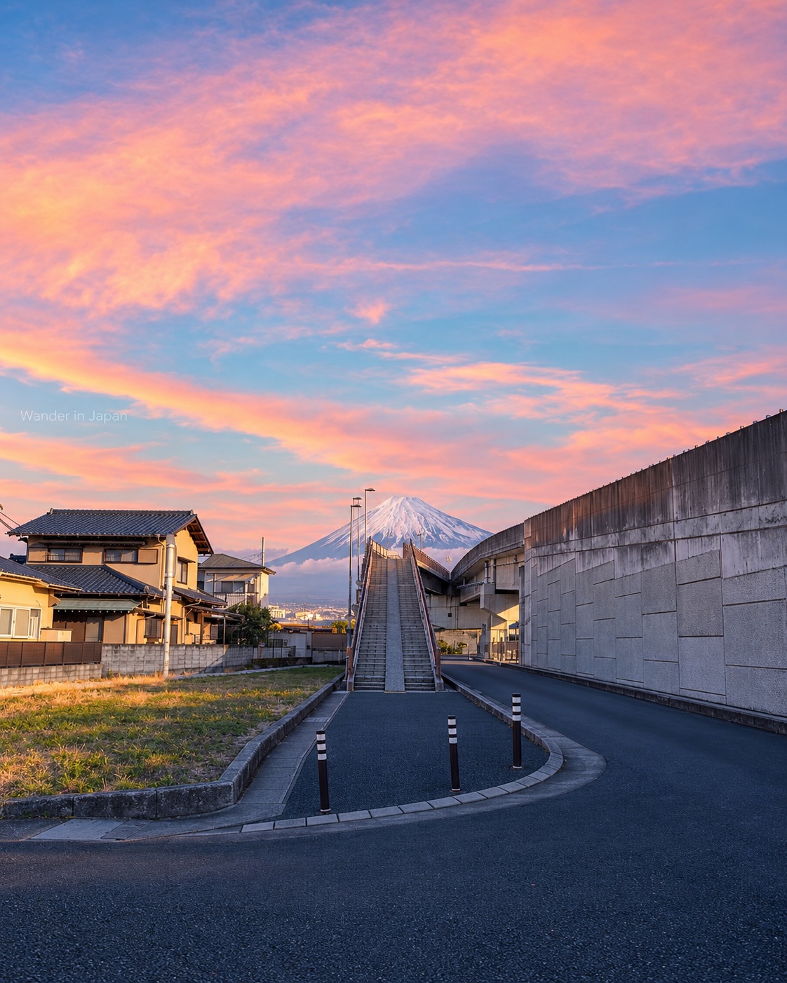 Bridge Offers Iconic Views of Mount Fuji