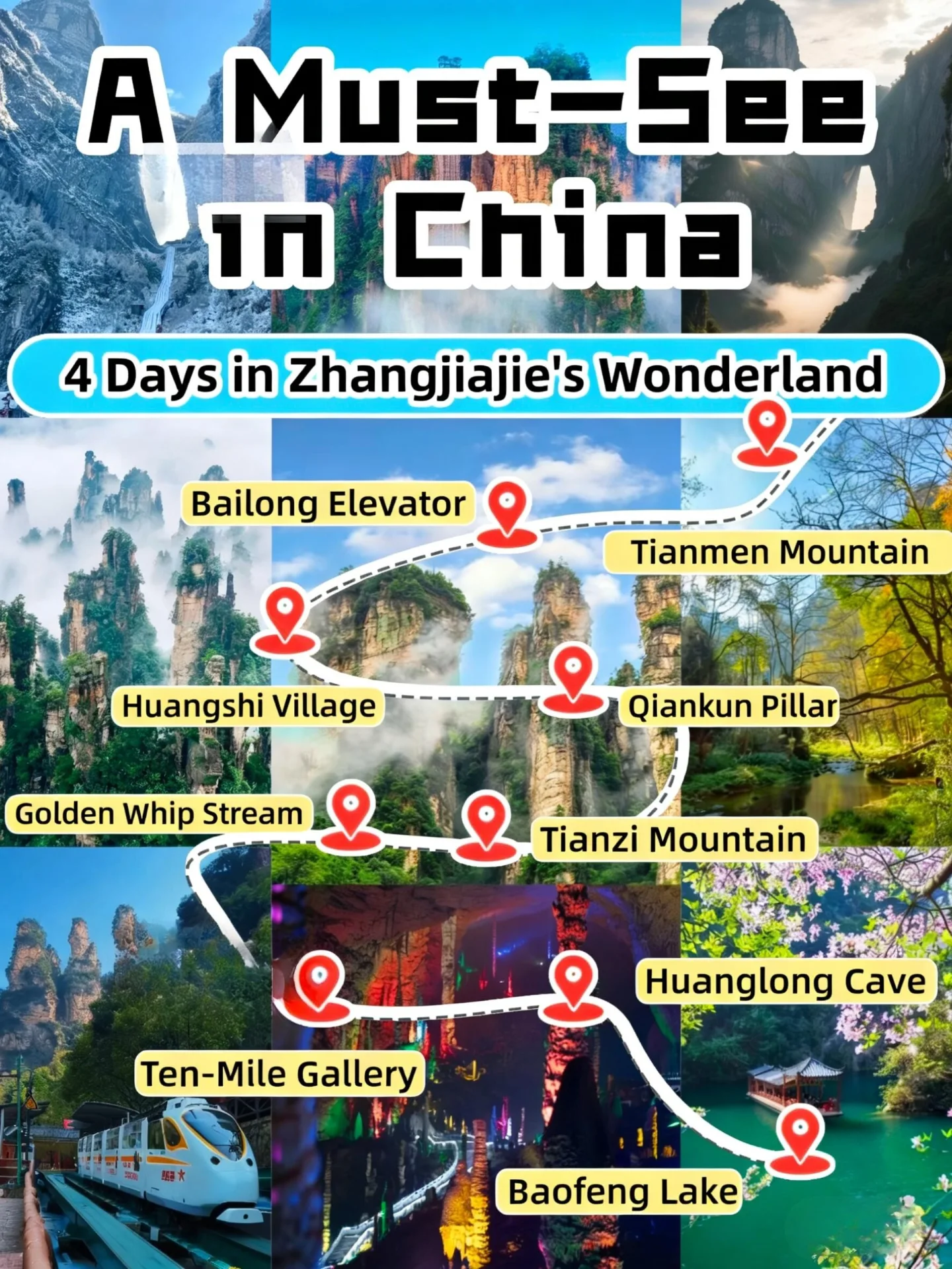 Zhangjiajie's Enchanting Natural Wonders And Attractions
